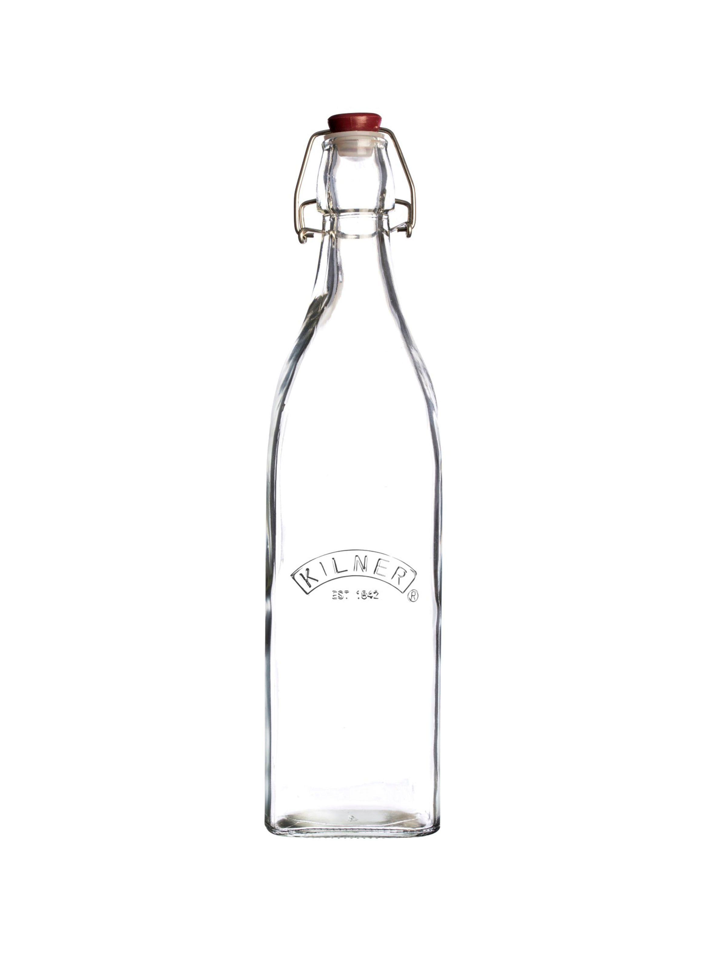 Botella Kilner de Vidrio Tapa Roja y Cierre Clip de 0.55 Litros-0