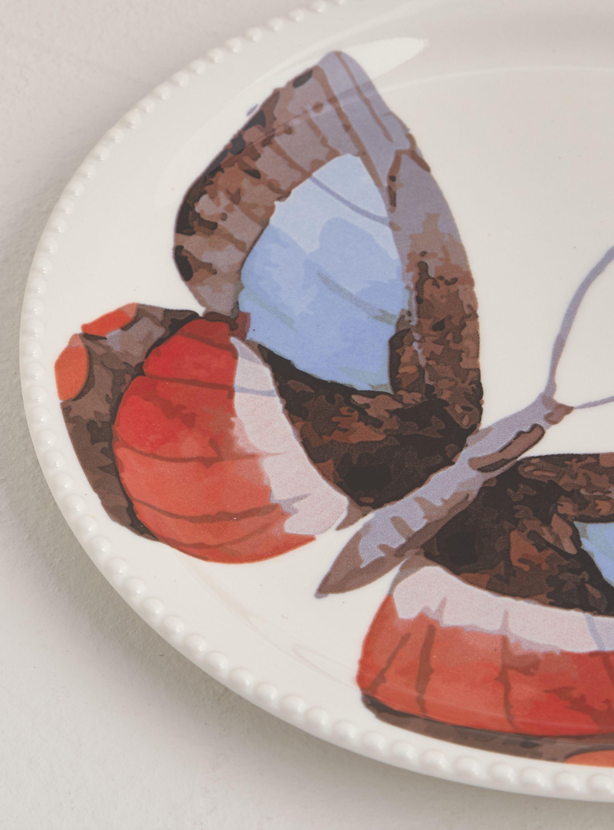 Plato Principal Mariposa Azul 27 cm-2