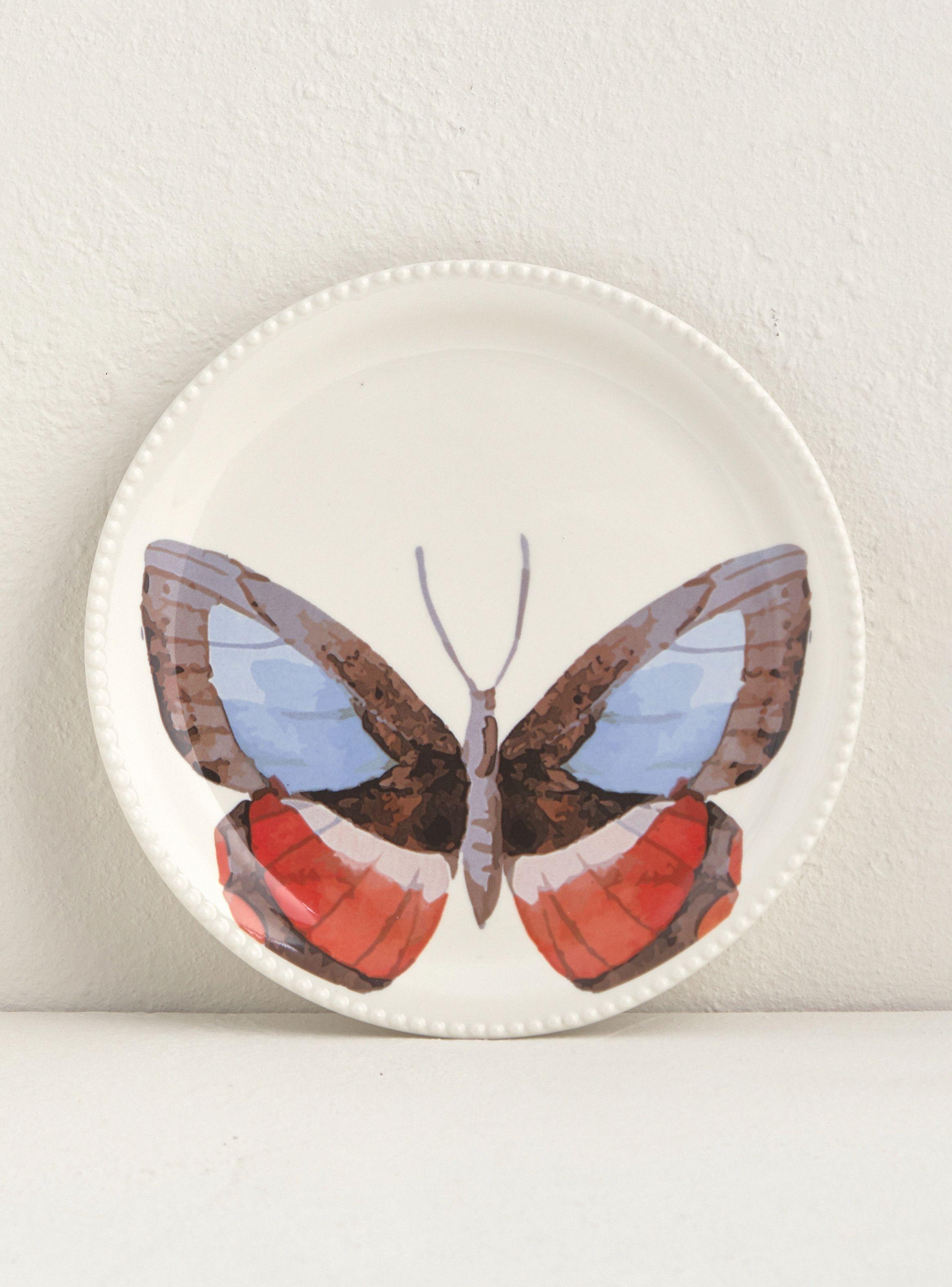 Plato Principal Mariposa Azul 27 cm-0