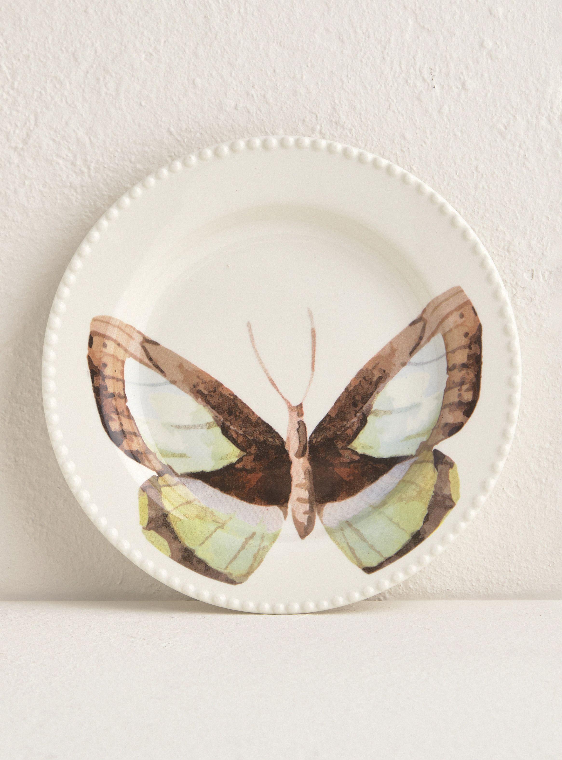 Plato Lateral Mariposa Agua 21.8 cm-0