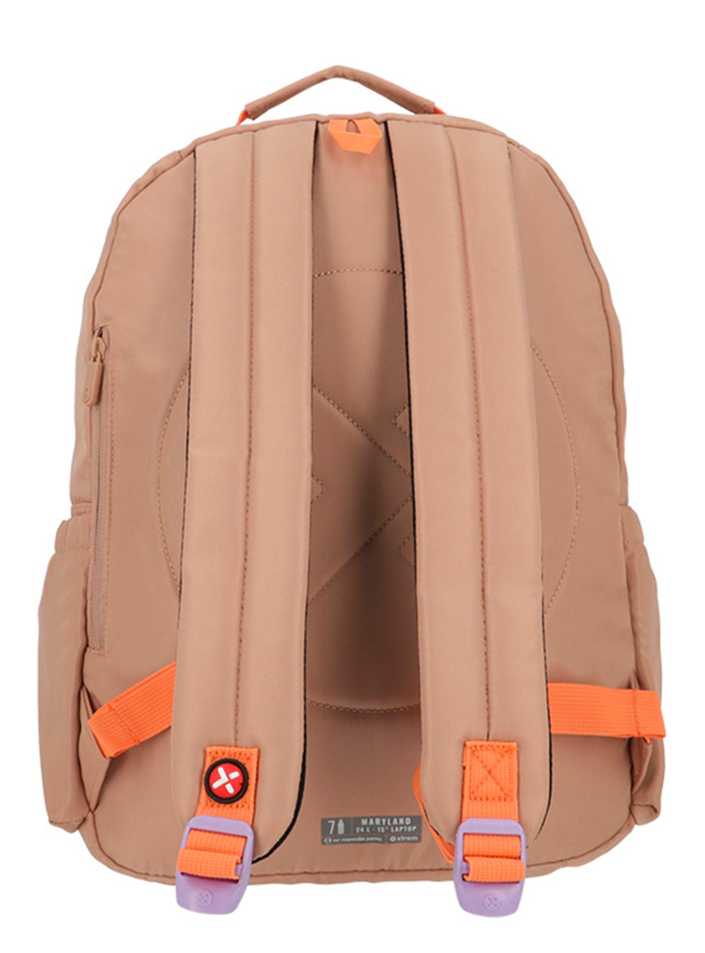Mochila Notebook Maryland 4XT Beige 15"-1