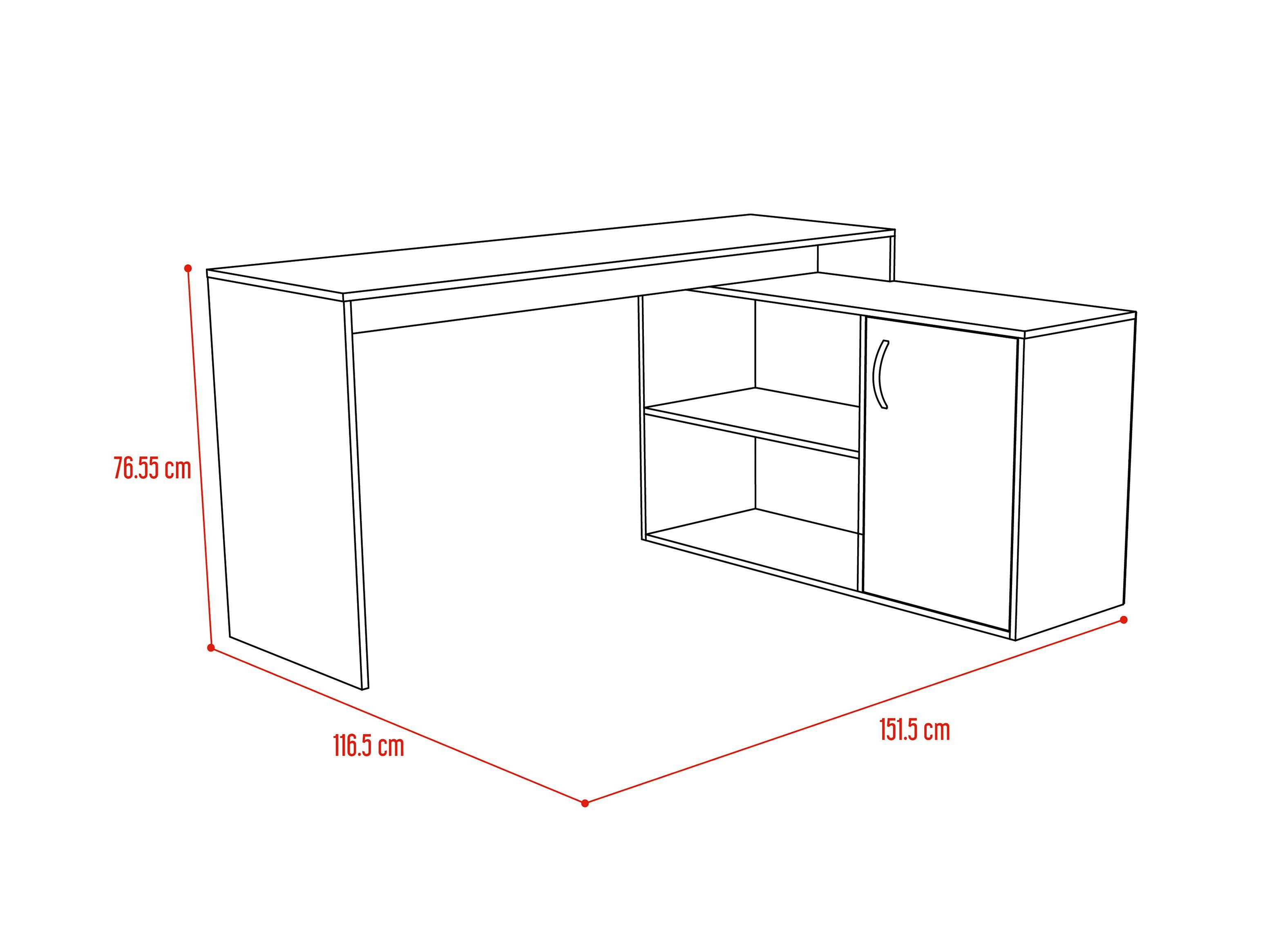 Combo: TuHome Biblioteca Cubo Beijing + Escritorio Axis-3