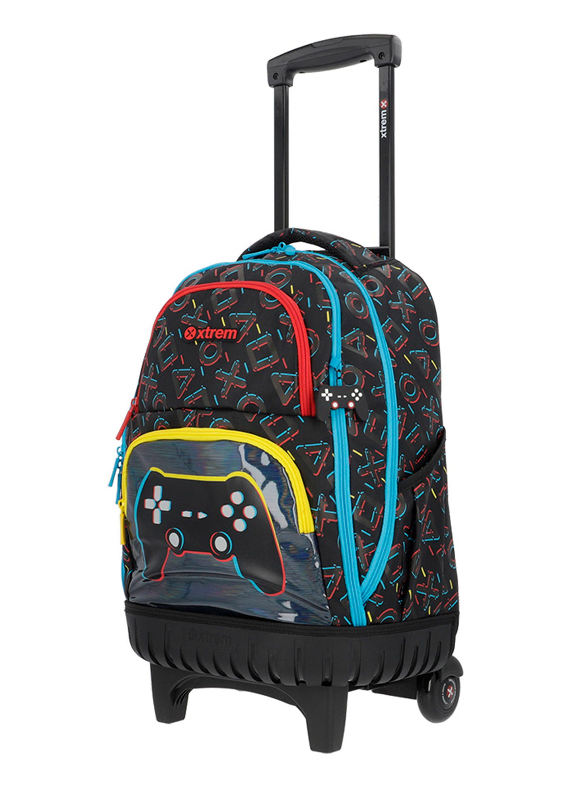 Mochila con Ruedas Niño Cross 2.0 Negro-2