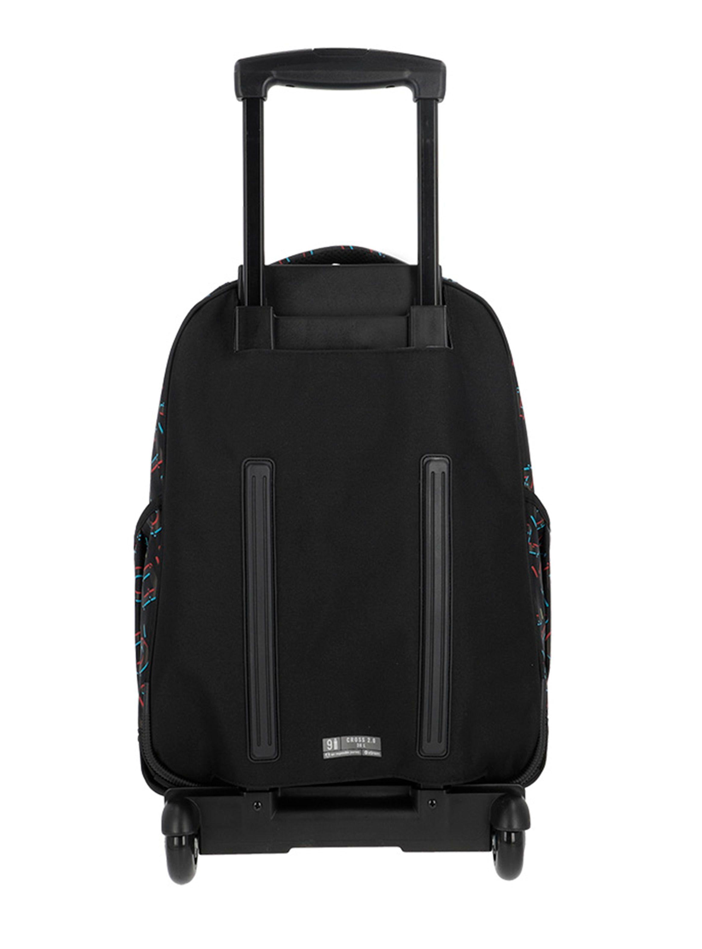 Mochila con Ruedas Niño Cross 2.0 Negro-1