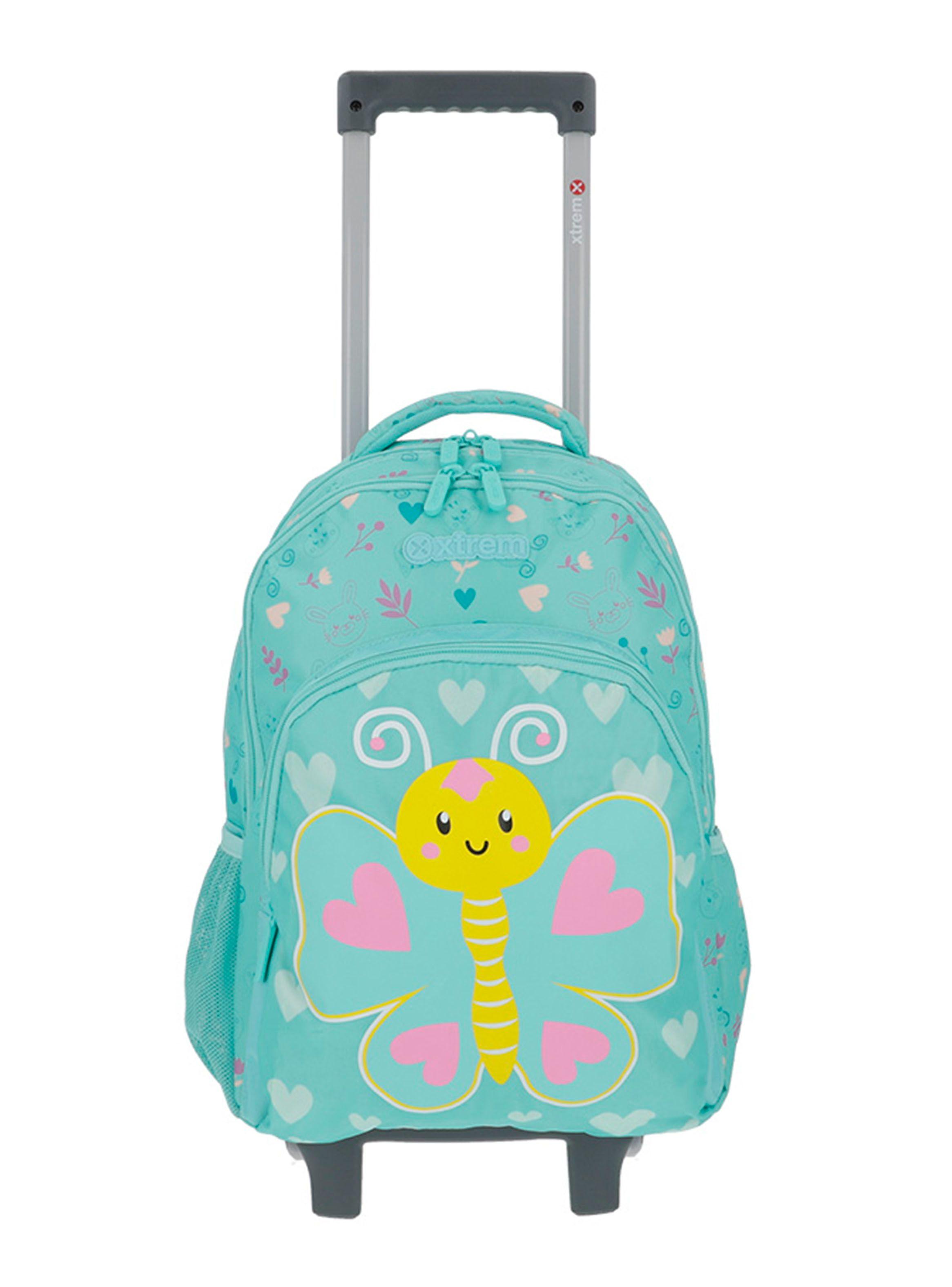 Mochila con Ruedas Niña Lincoln 4XT Verde-0