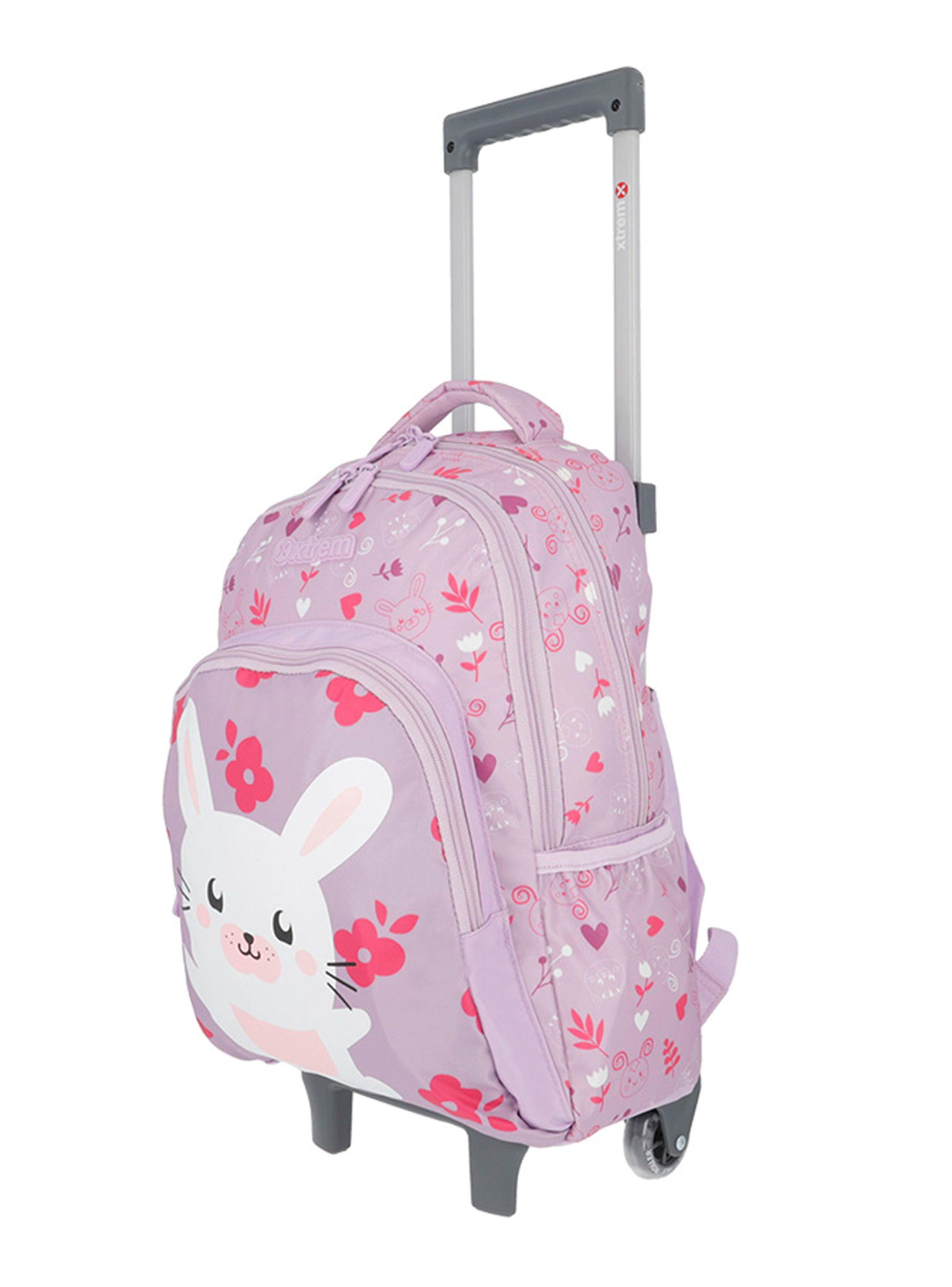 Mochila con Ruedas Niña Lincoln 4XT Morado-2