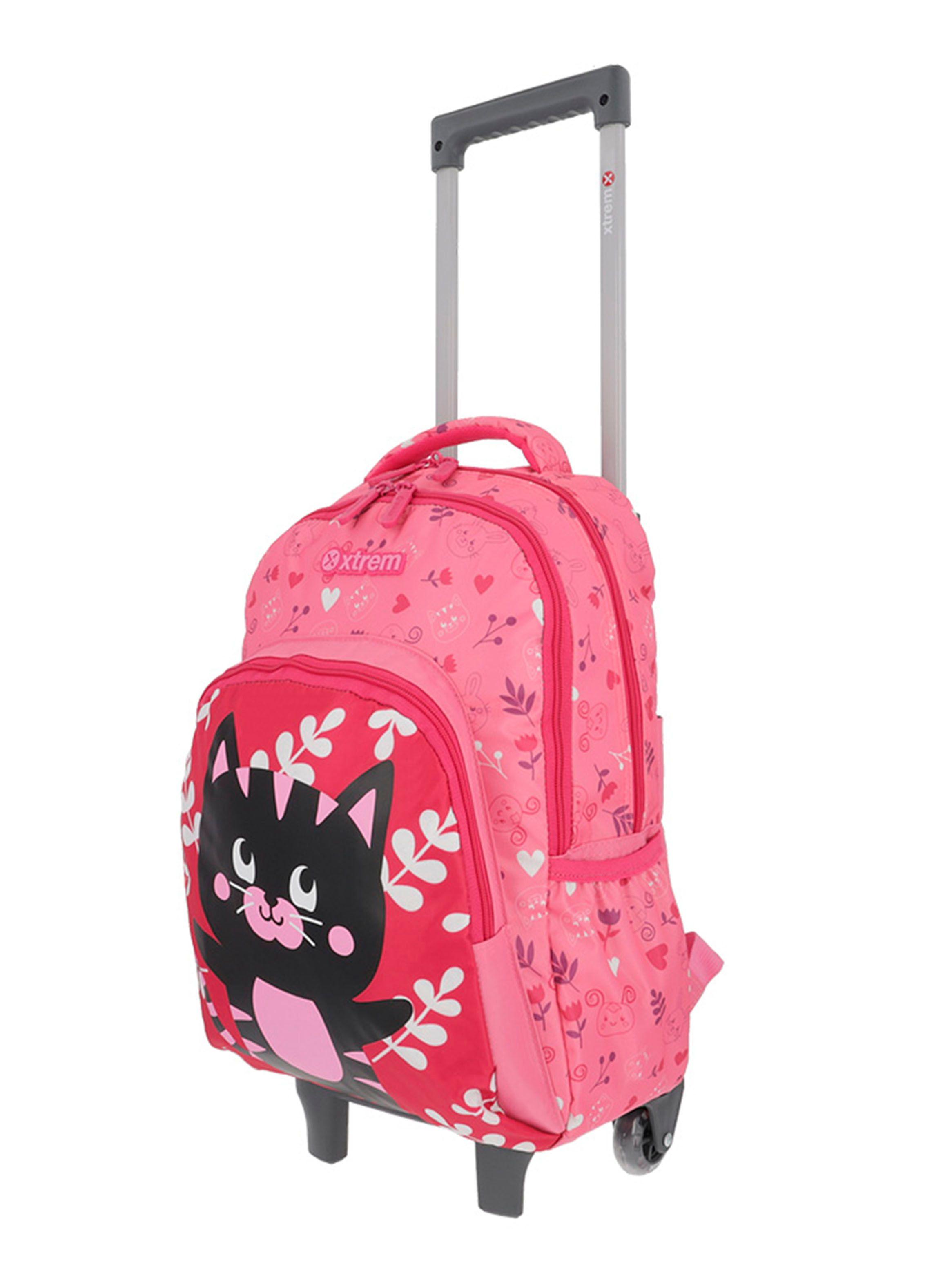 Mochila con Ruedas Niña Lincoln 4XT Rosado-2