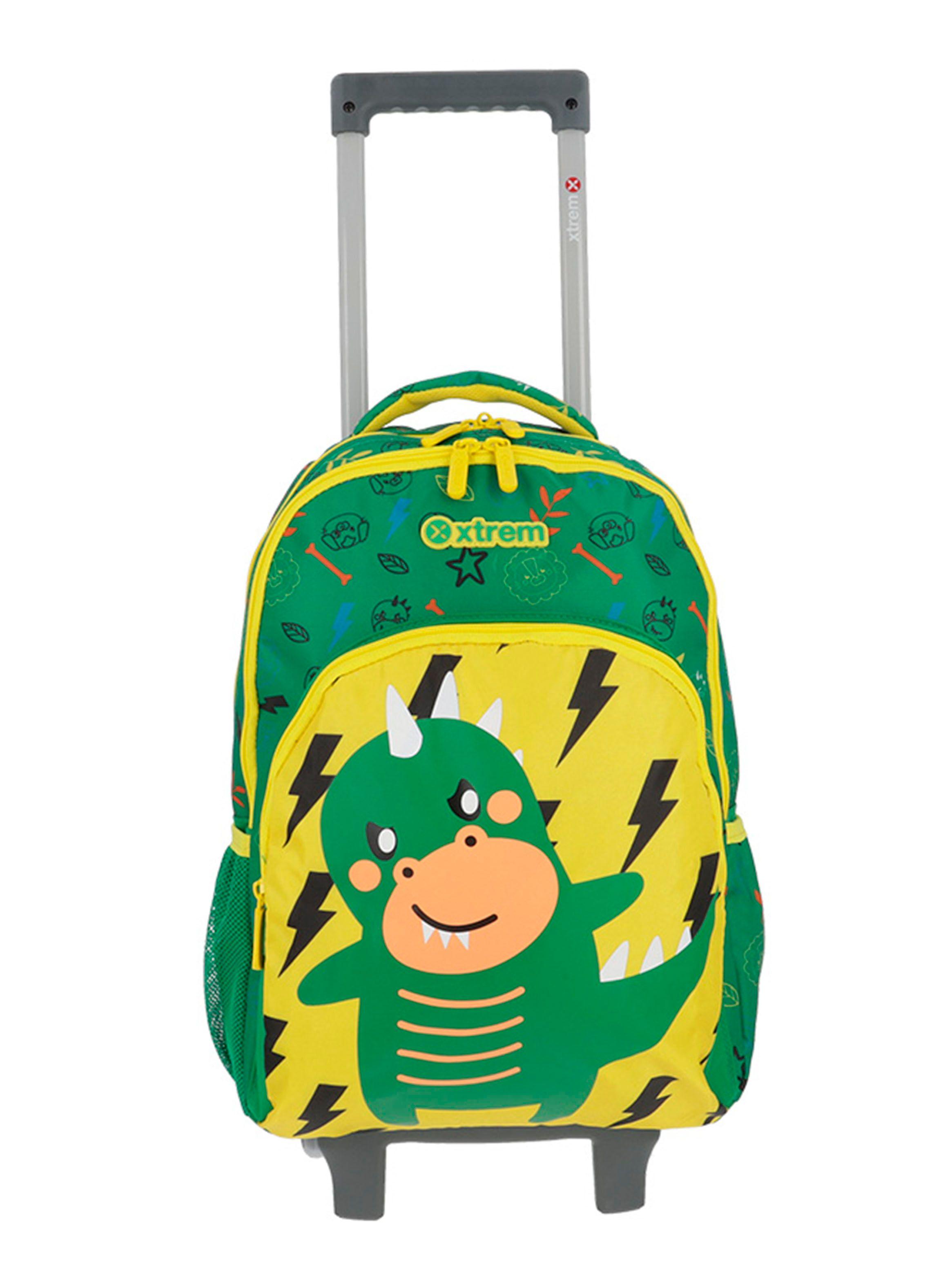 Mochila con Ruedas Niño Lincoln 4XT Verde-0