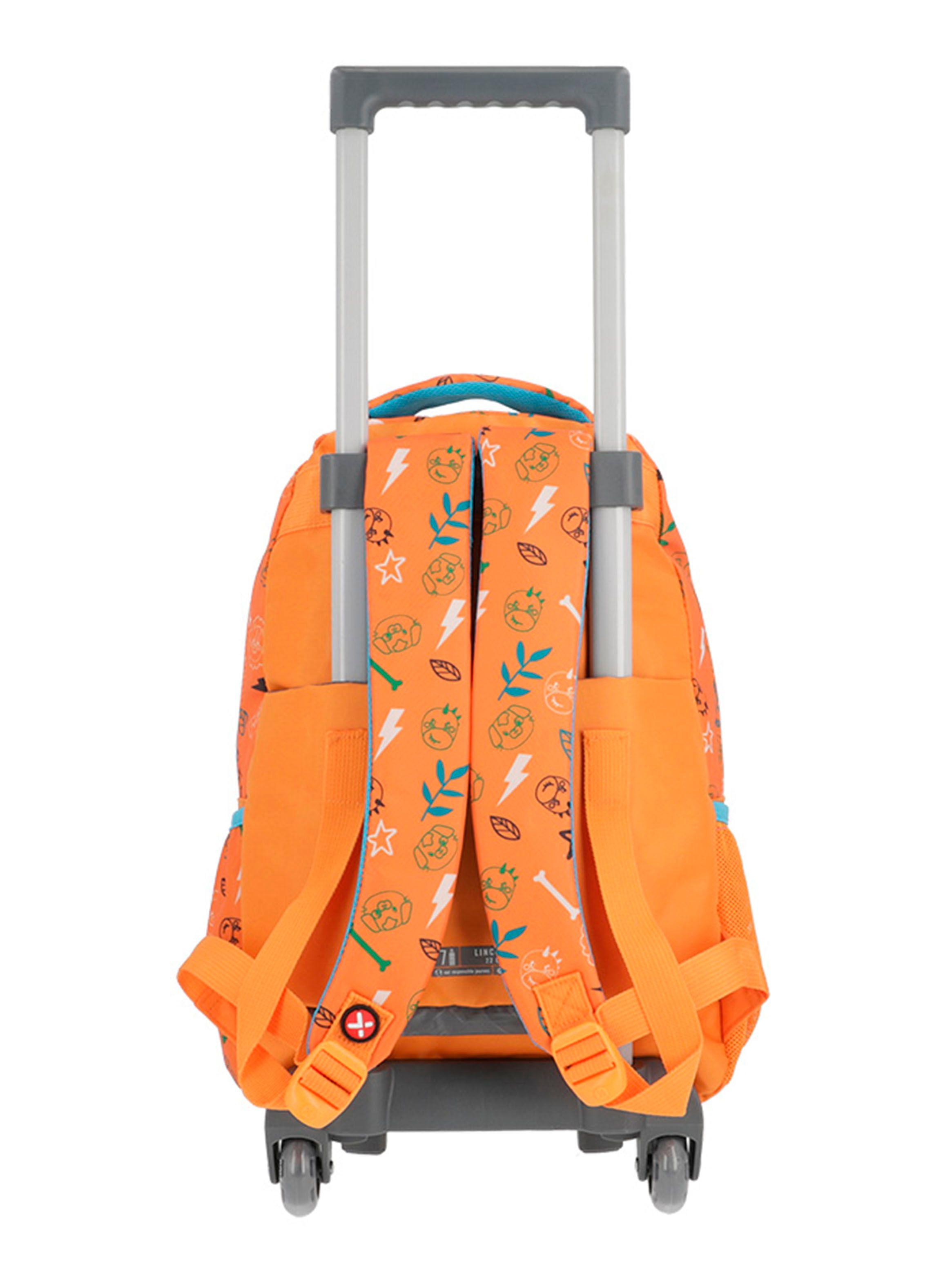 Mochila con Ruedas Niño Lincoln 4XT Naranja-1