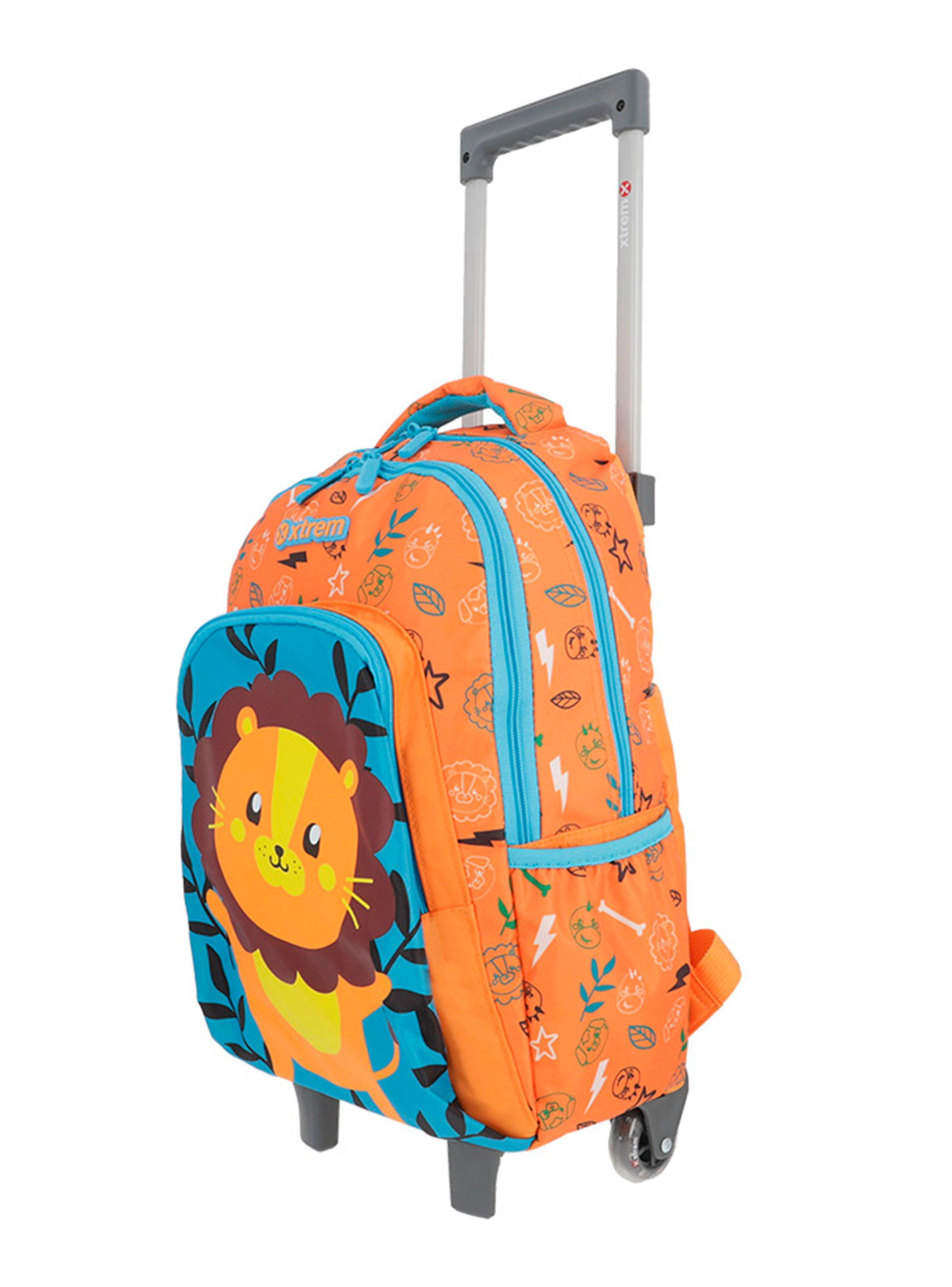 Mochila con Ruedas Niño Lincoln 4XT Naranja-2