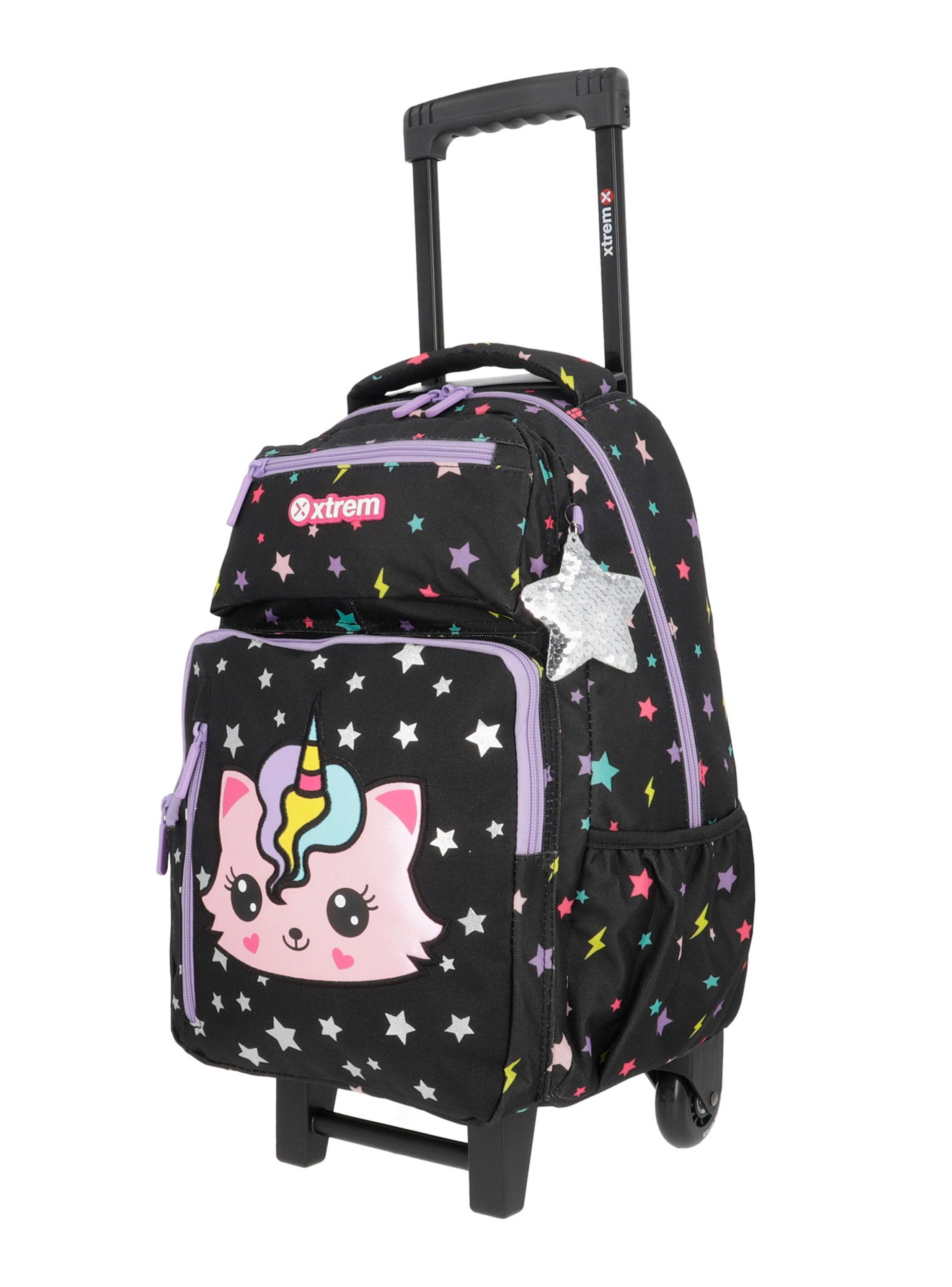 Pack Mochila con Ruedas Niña New Run Negro-1