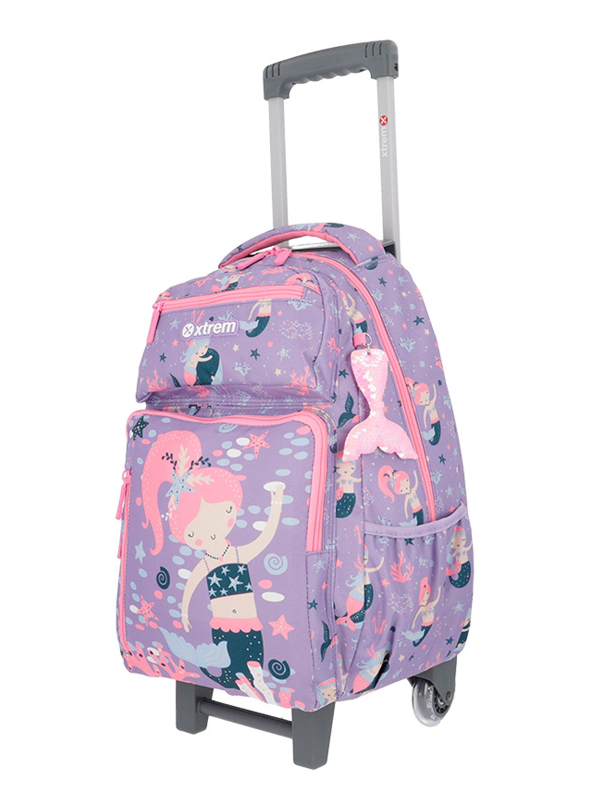 Pack Mochila con Ruedas Niña New Run Morado-1