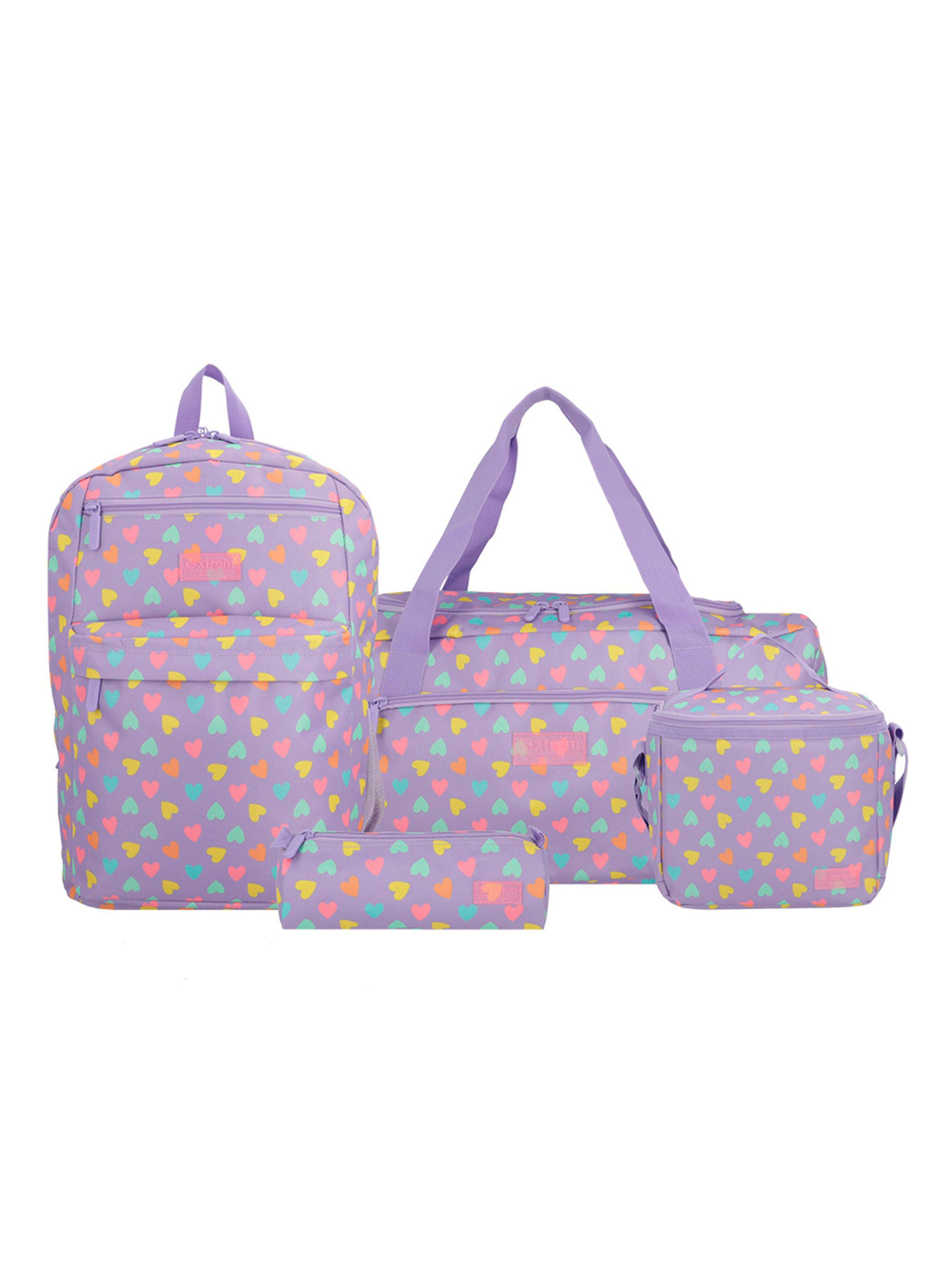 Megapack 2.0 Mochila Niña Morado-0