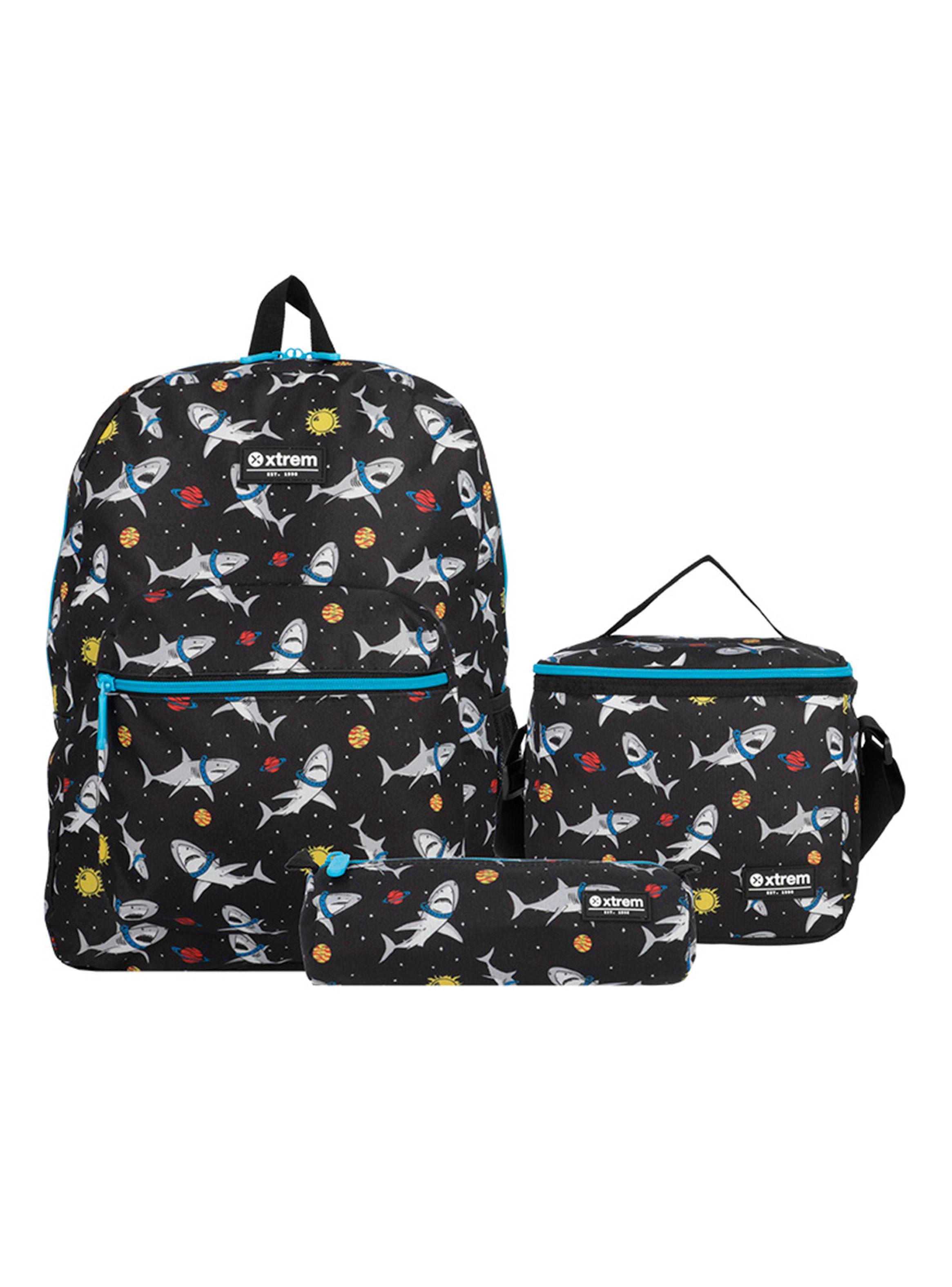 Triple Pack Mochila Niño Galaxia Negro-0
