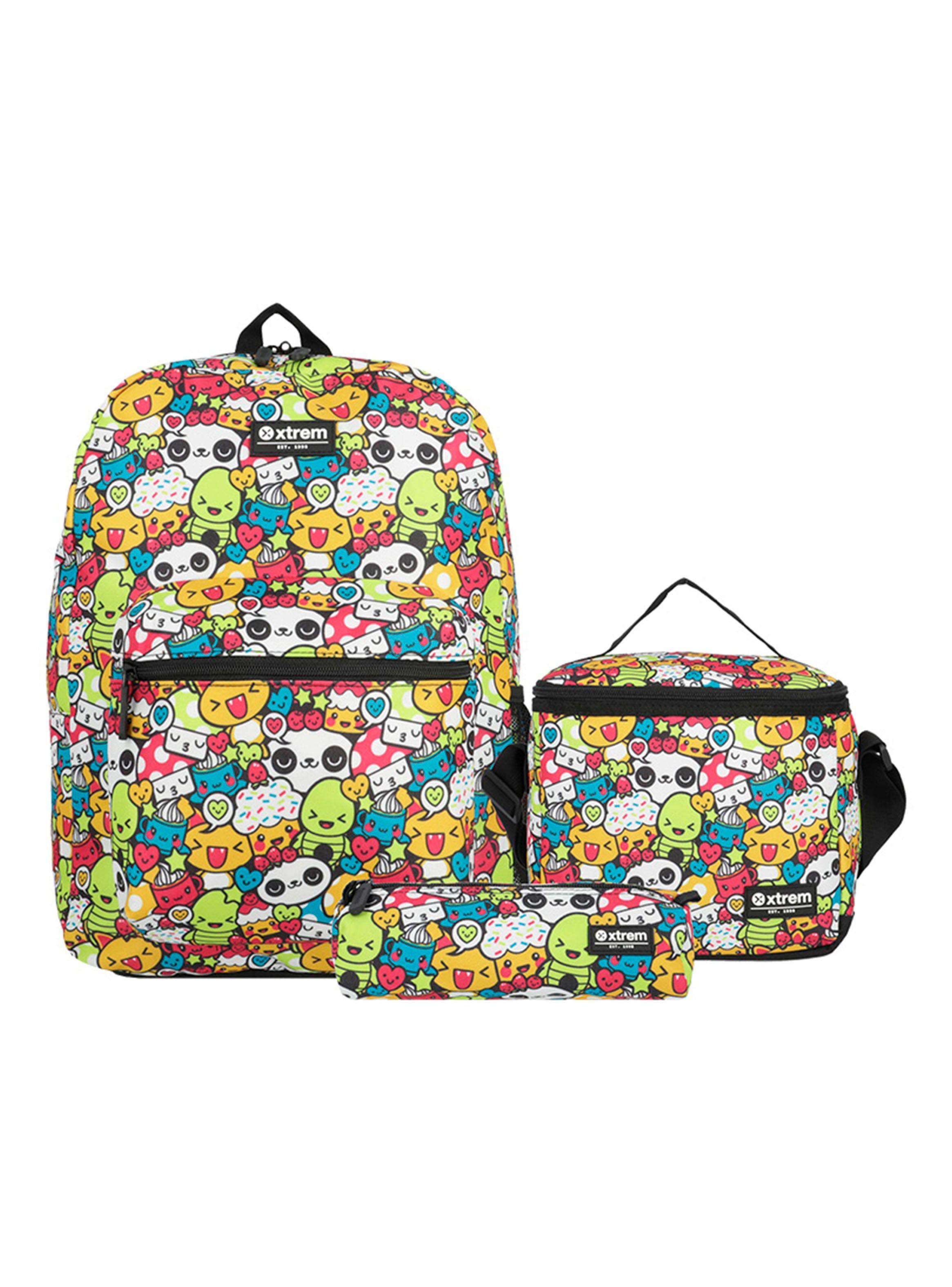 Triple Pack Mochila Niña Animales Multicolor-0
