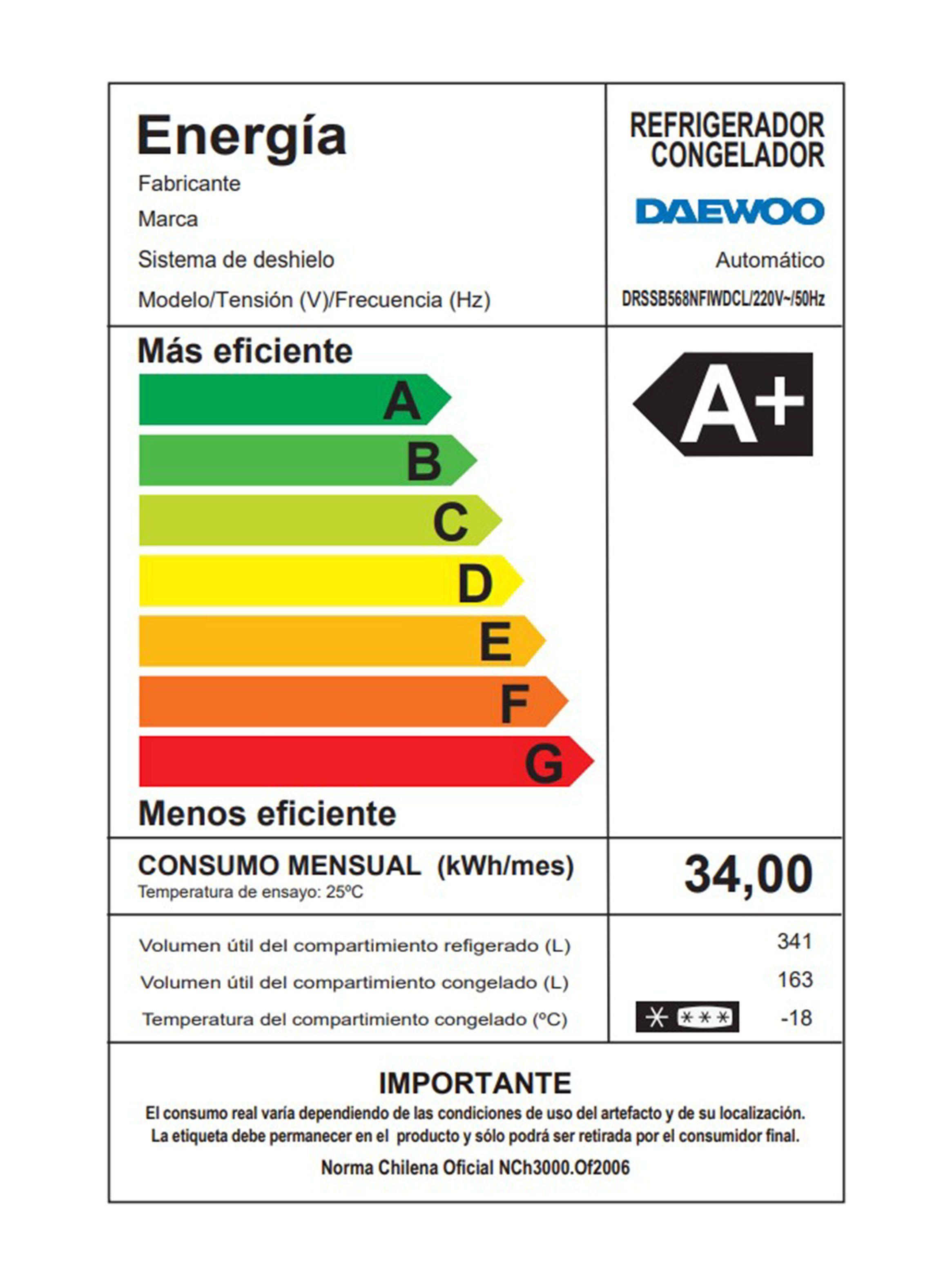 Refrigerador Side by Side No Frost 504 Litros Dispensador Agua/Hielo DRSS568NFIWDCL-9