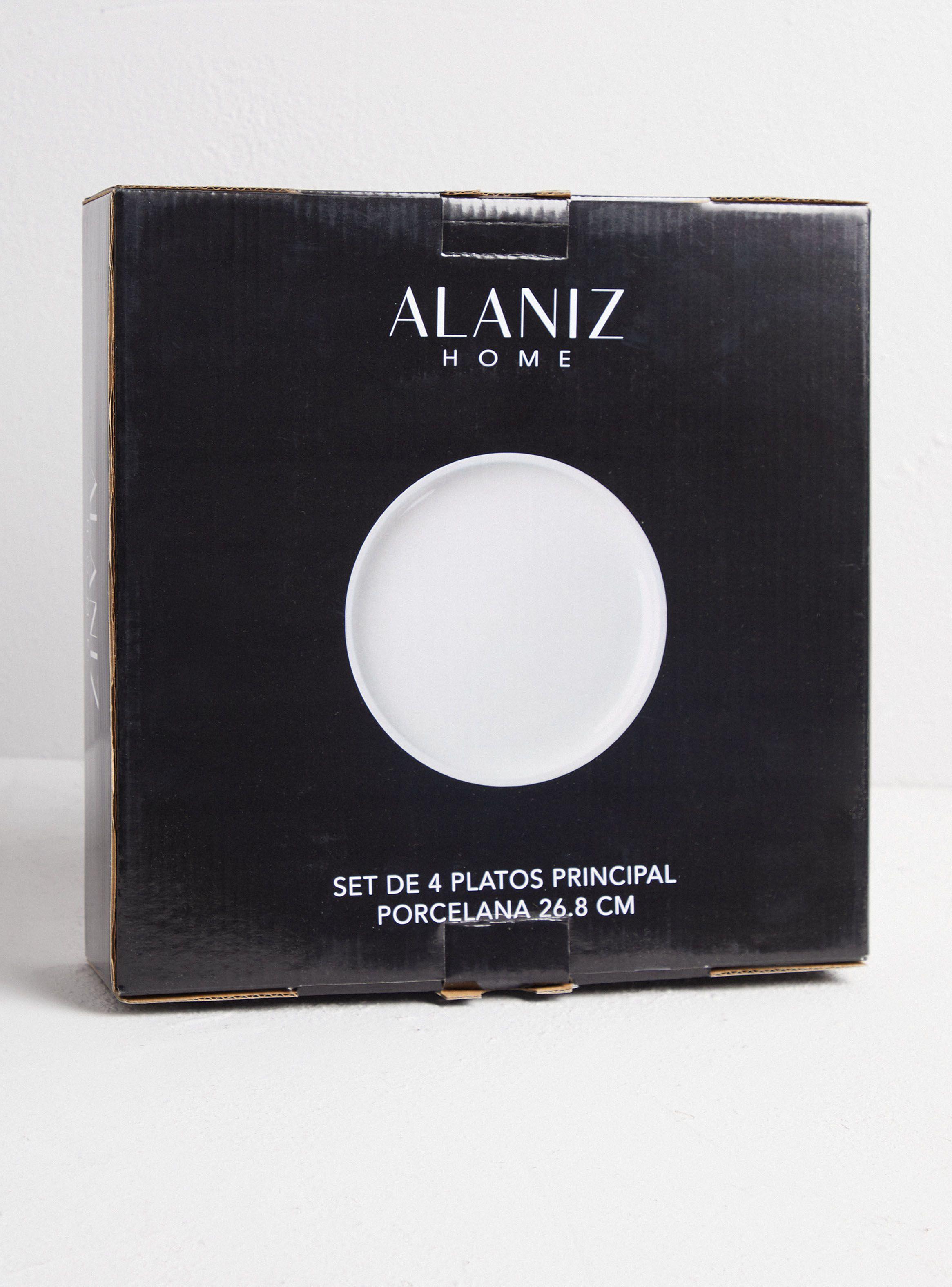 Set 4 Platos Blancos 27 cm-3