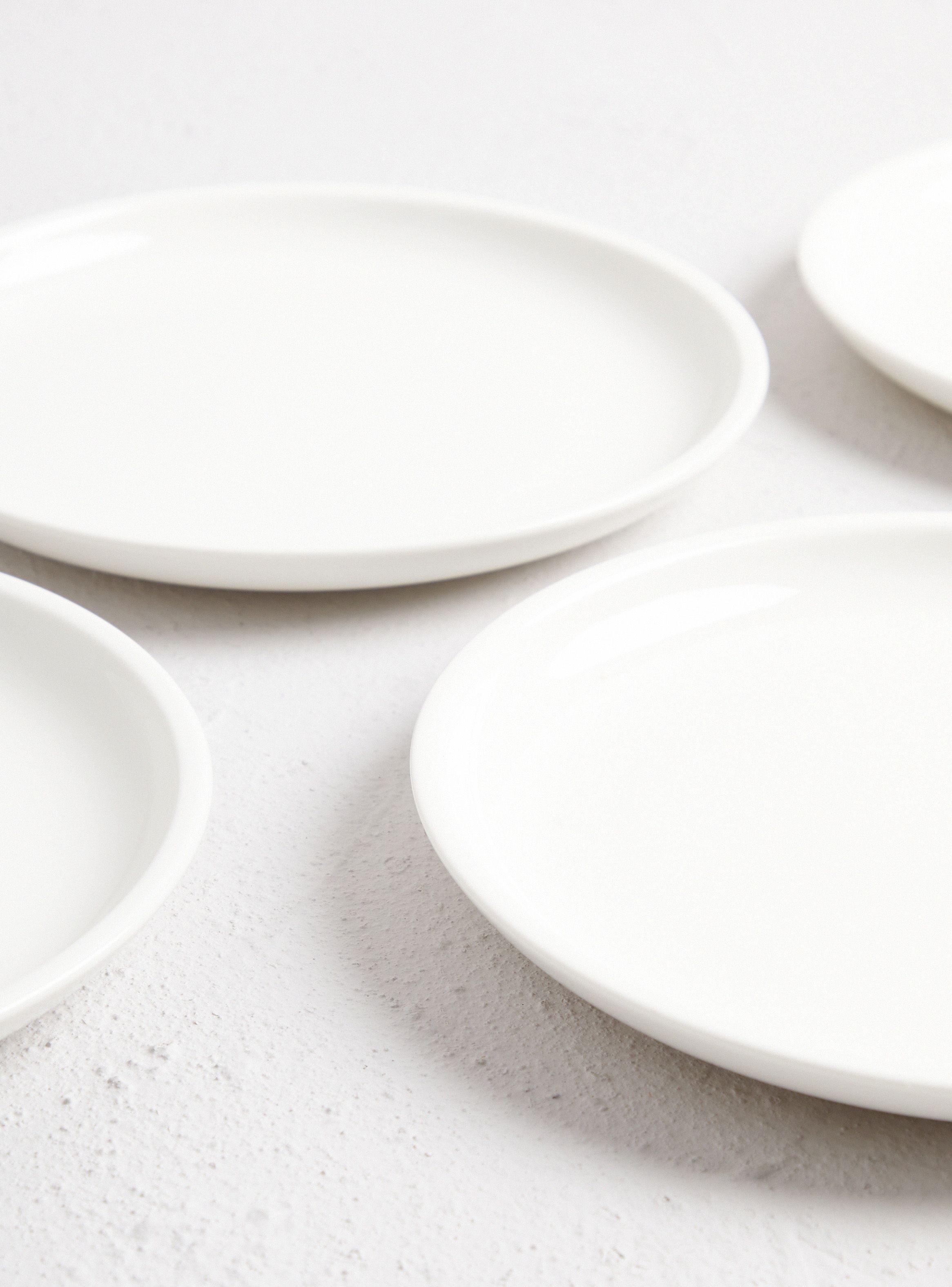 Set 4 Platos Blancos 21 cm-2