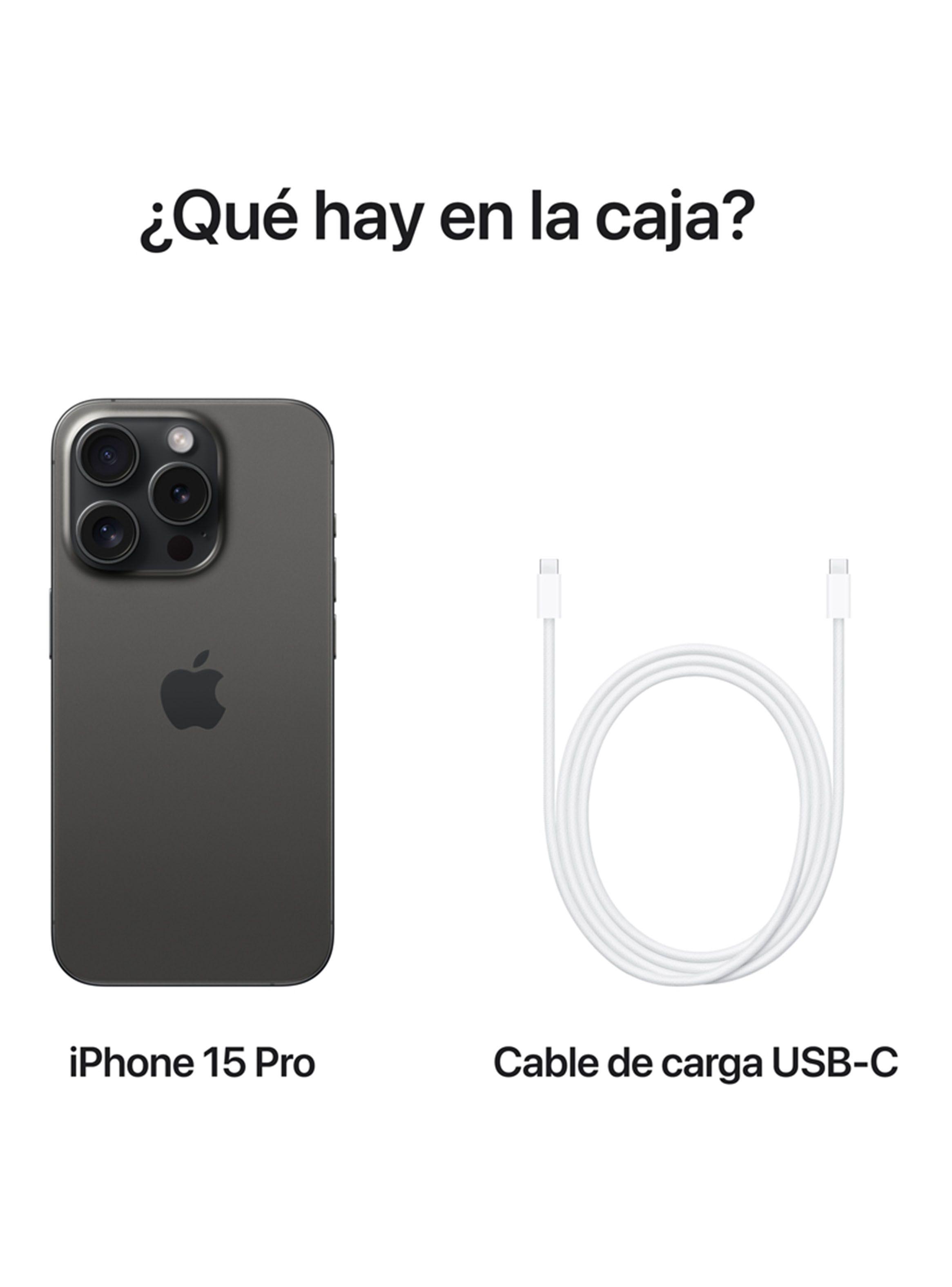 iPhone 15 Pro 128GB Titanio Negro-8
