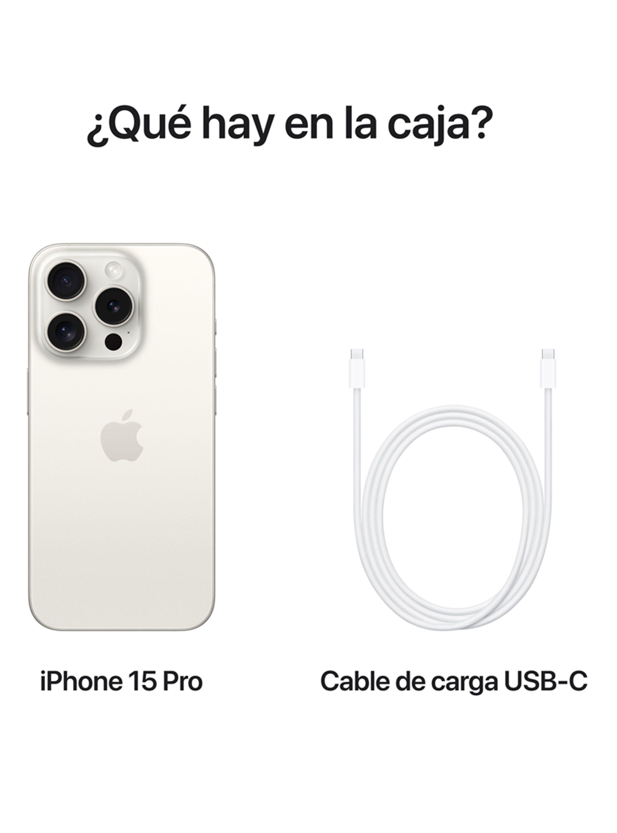 iPhone 15 Pro 128GB Titanio Blanco-8