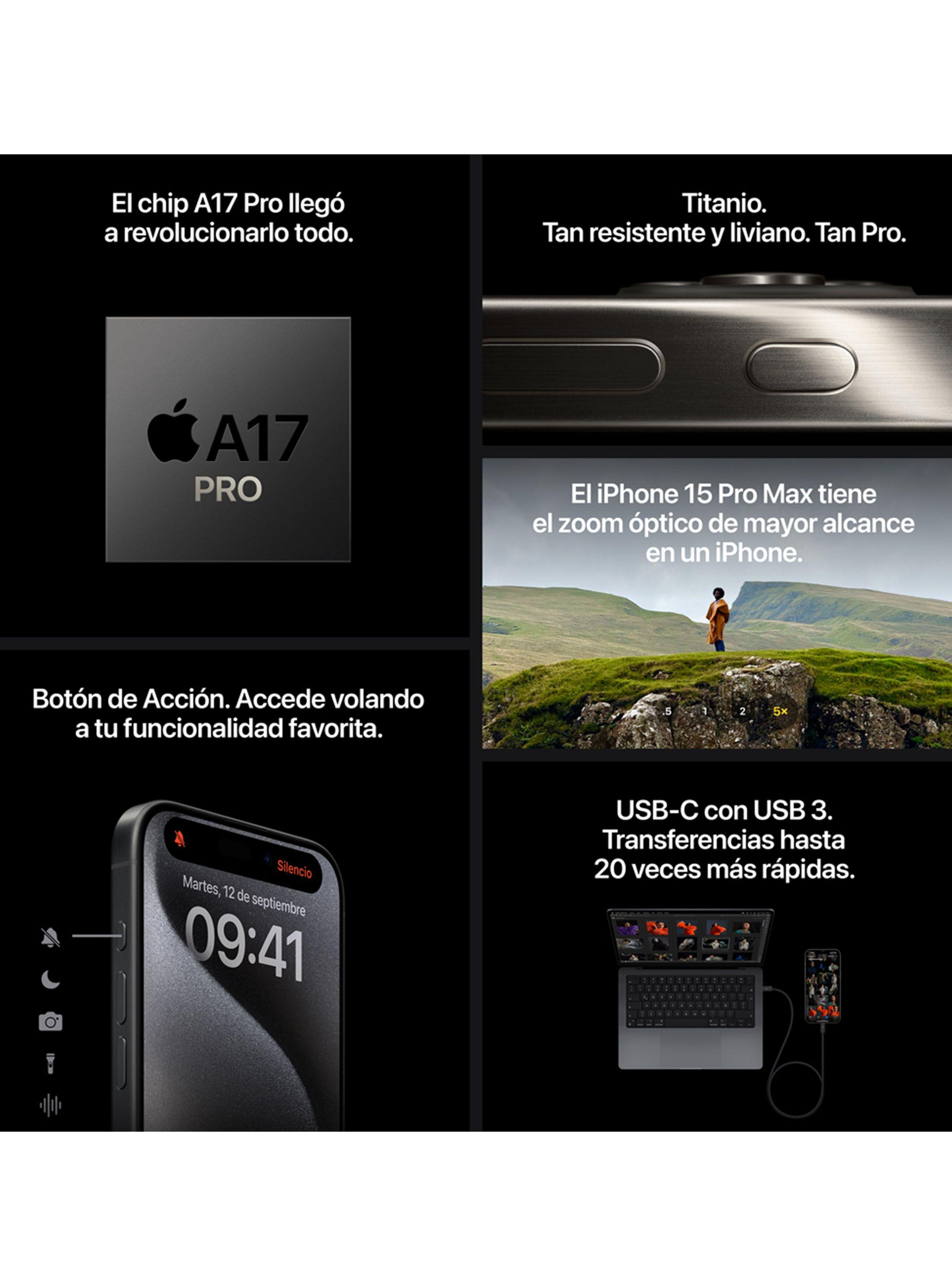iPhone 15 Pro 1TB Titanio Natural-6