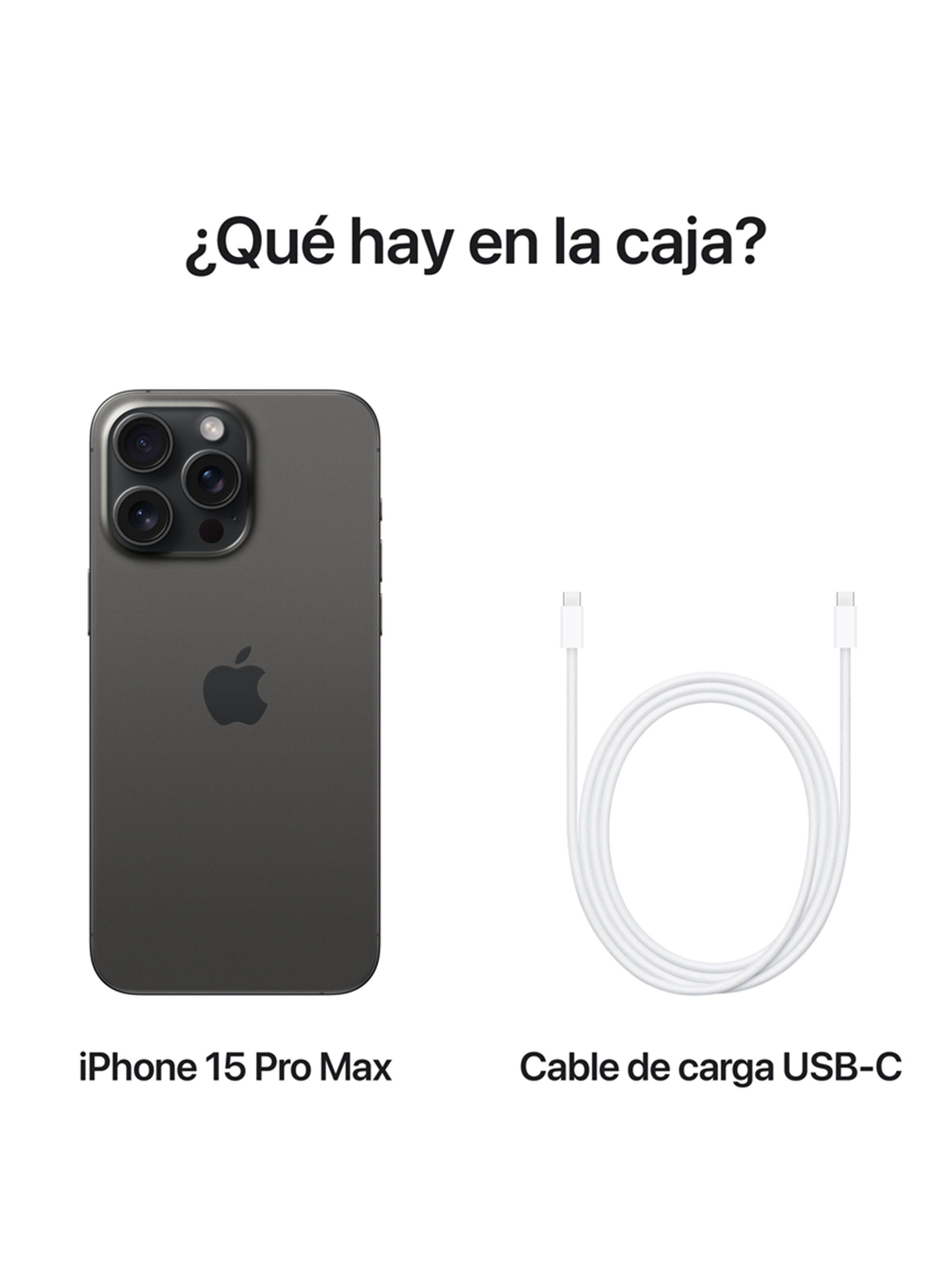 iPhone 15 Pro Max 256GB Titanio Negro-8