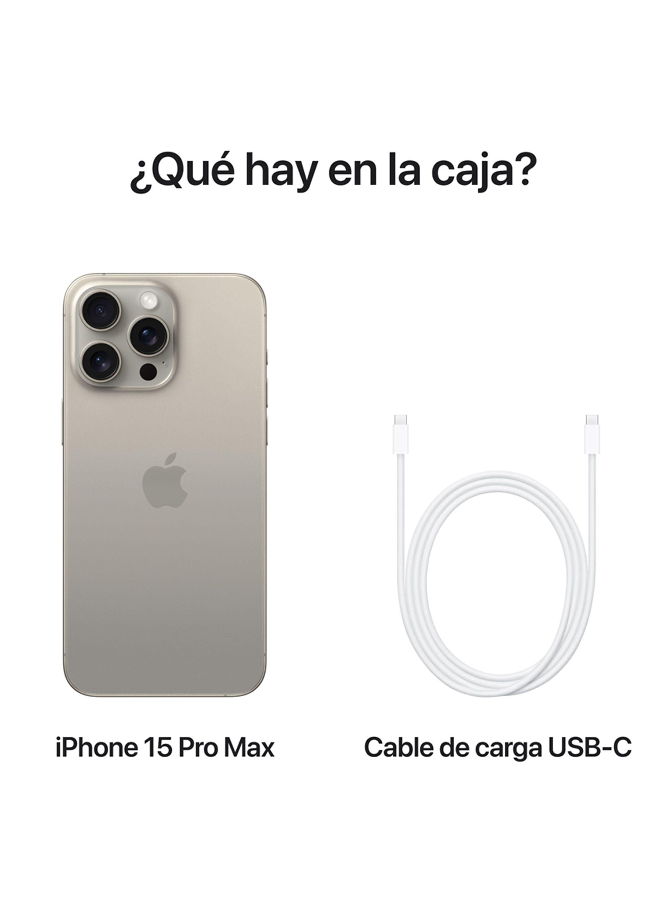 iPhone 15 Pro Max 256GB Titanio Natural-8