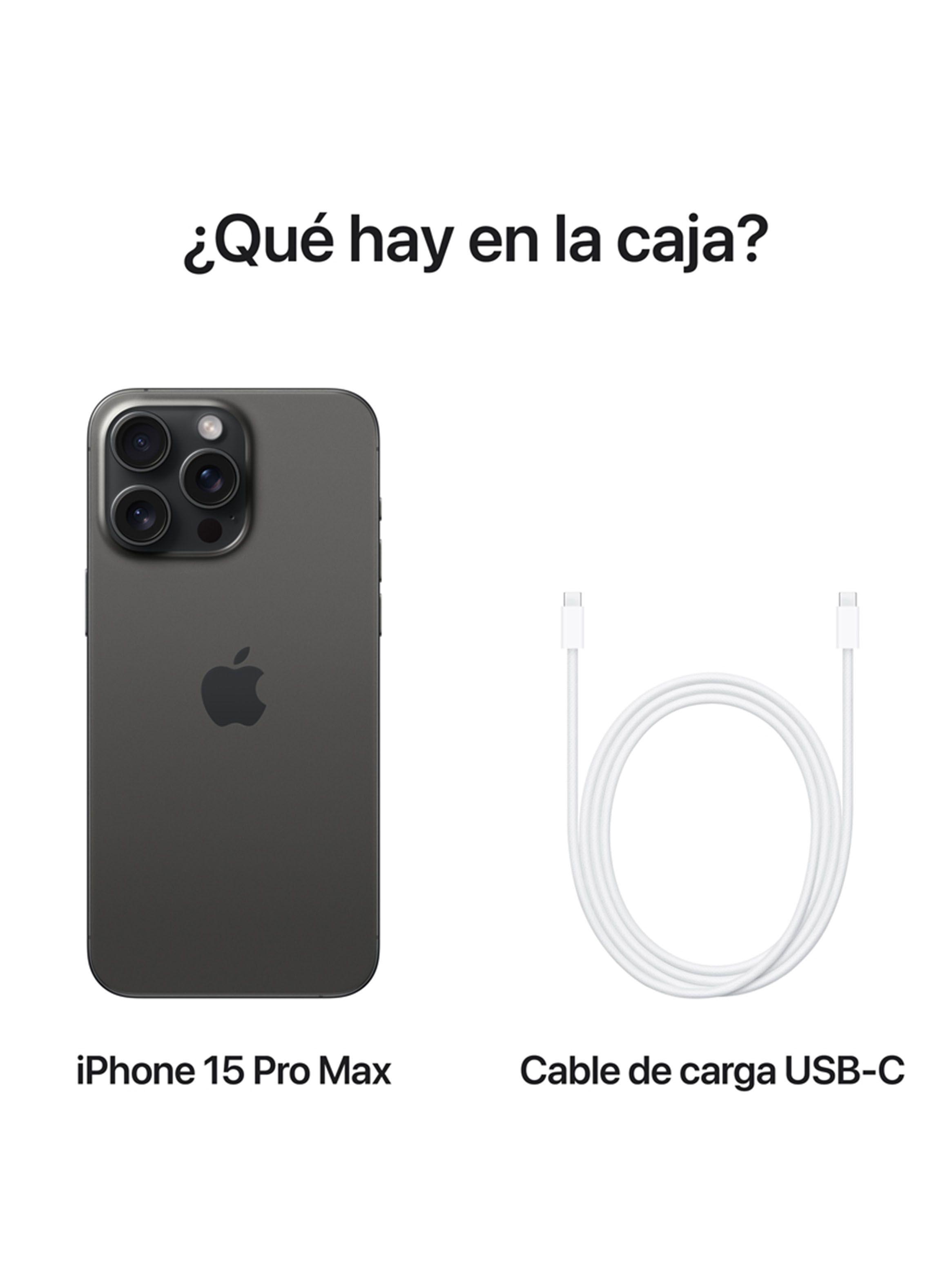 iPhone 15 Pro Max 512GB Titanio Negro-8