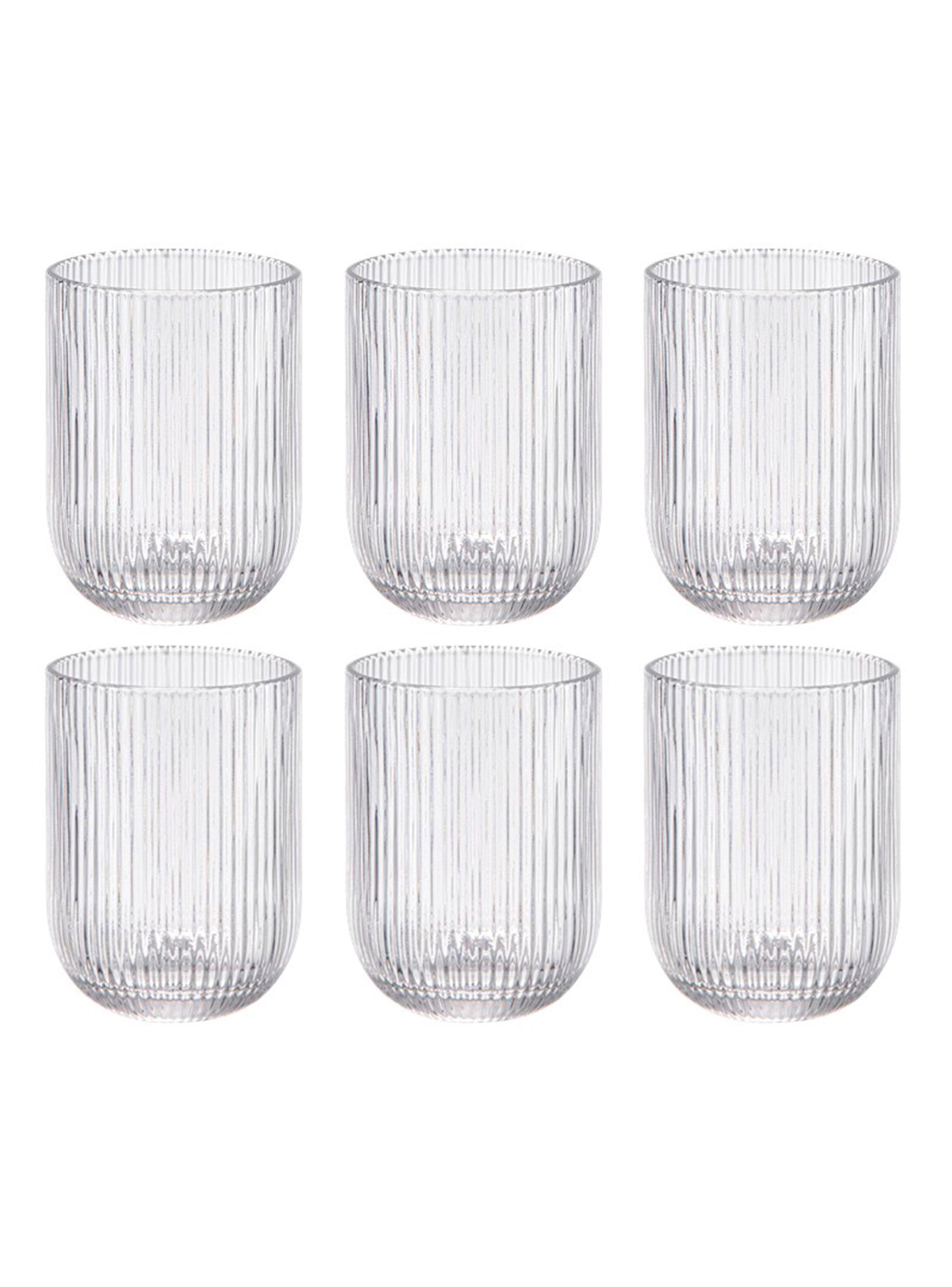 Set 6 Vasos Bajos Static 270 ml Transparente-0