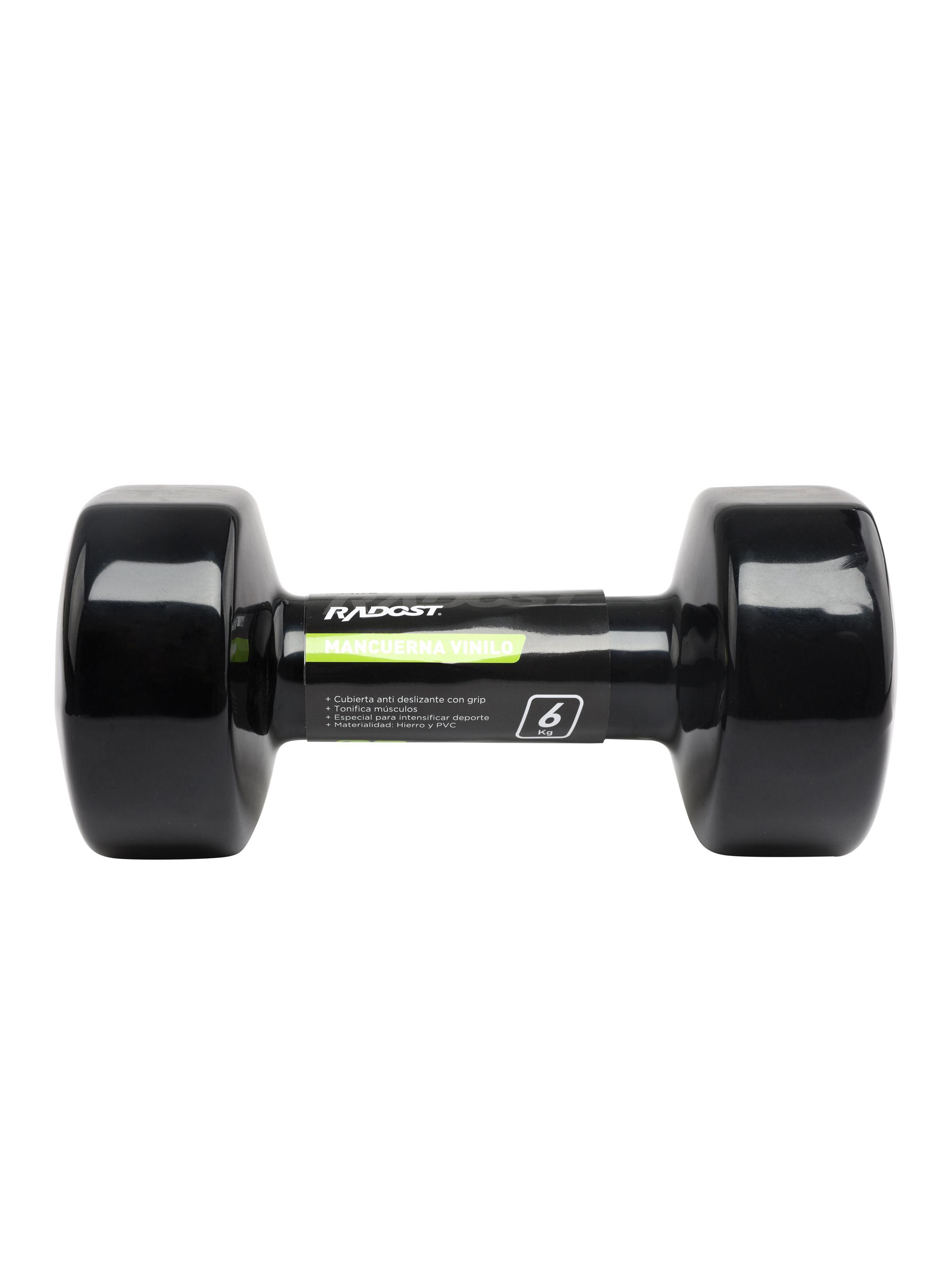 Mancuerna Vinilo Negra 6 Kg-3