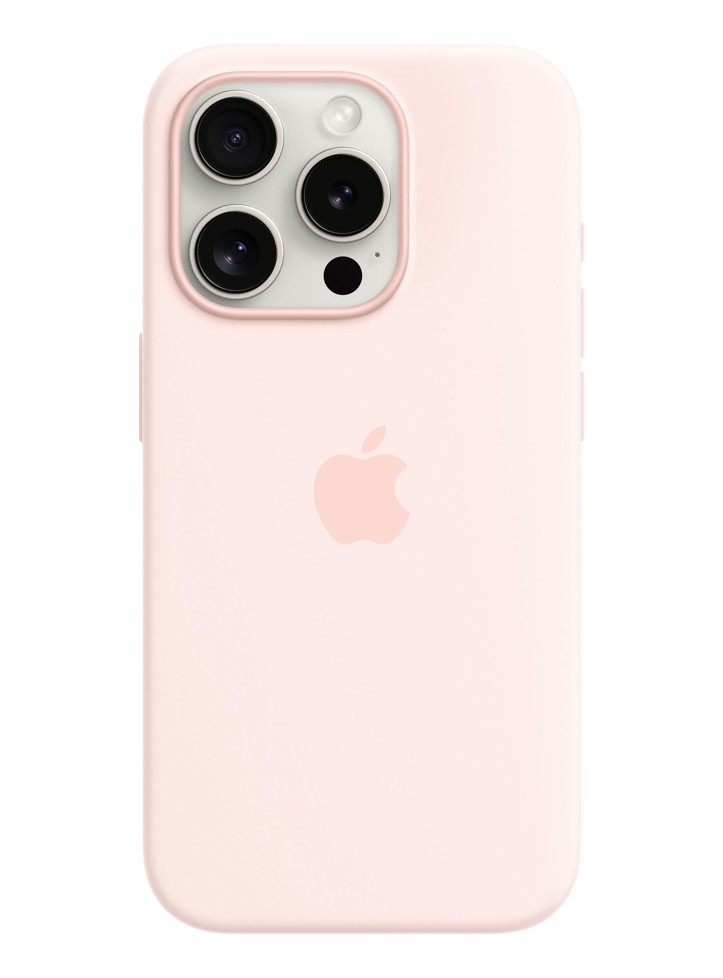 Carcasa Silicona con MagSafe para iPhone 15 Pro Color Rosado Claro-0