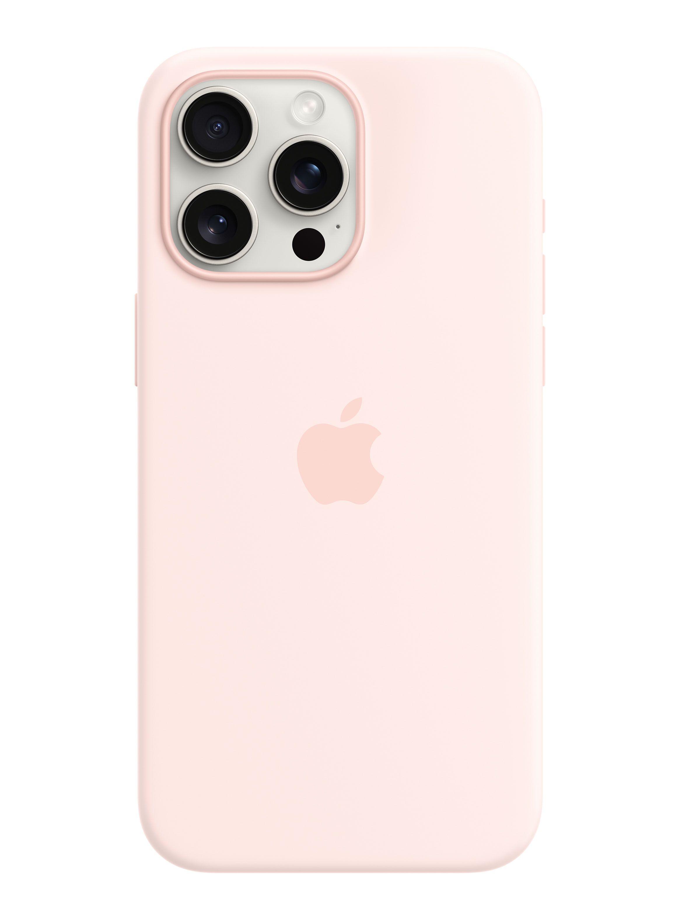 Carcasa Silicona con MagSafe para iPhone 15 Pro Max Rosado Claro-0