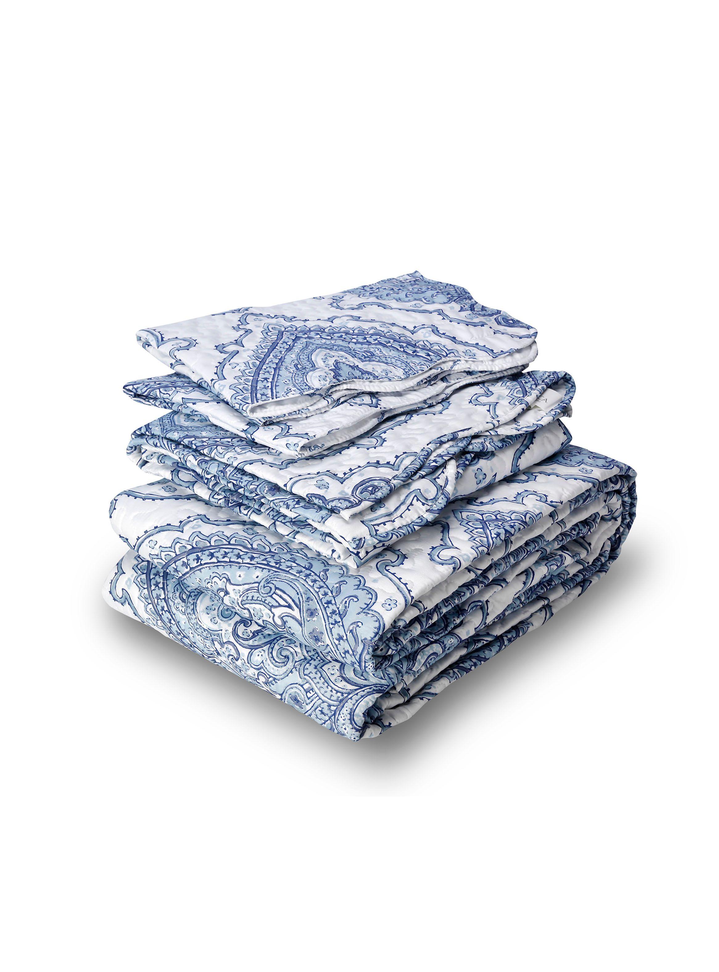 Quilt Mallorca + Piecera King Delhi Azul Kenia-1
