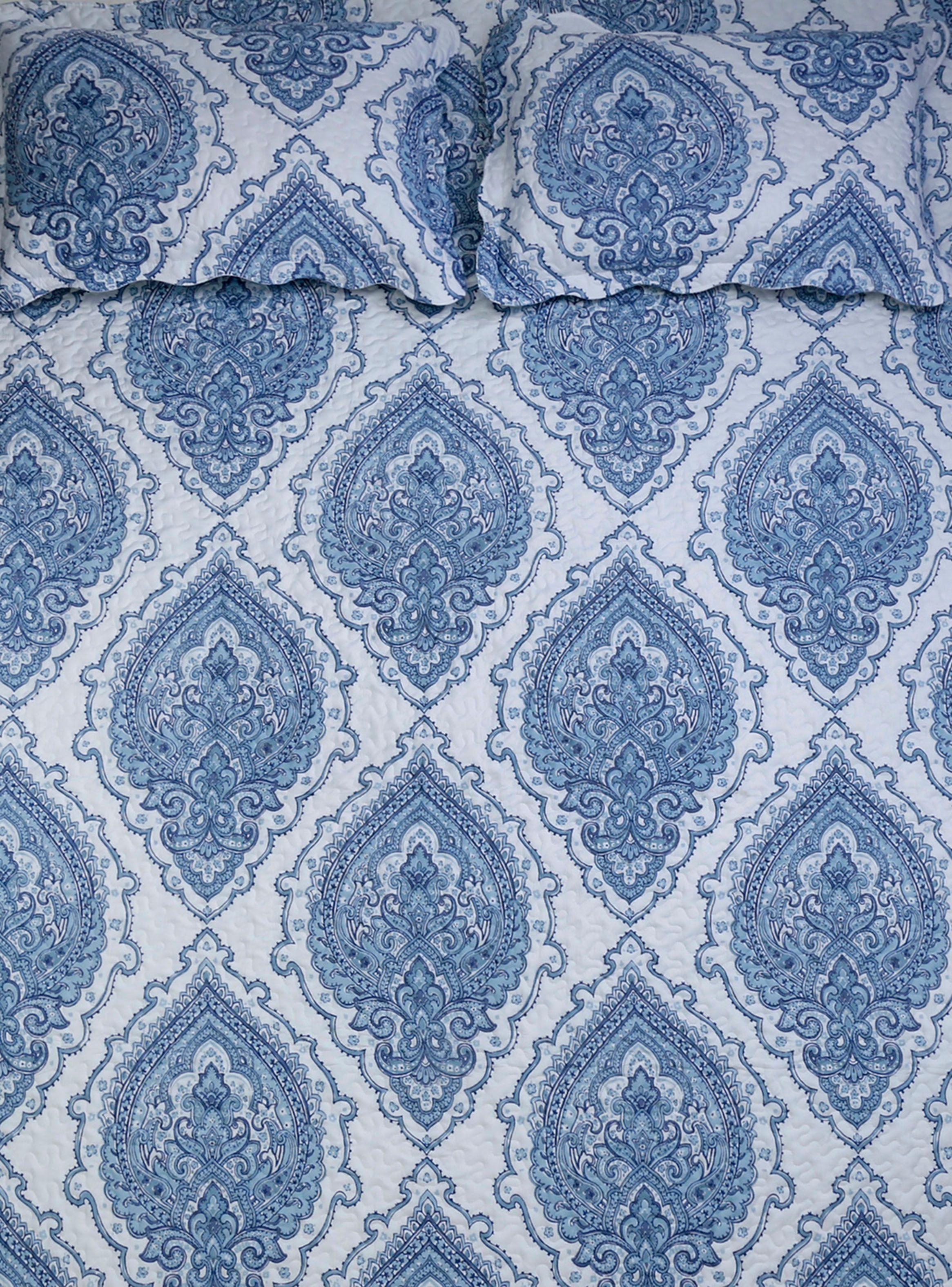 Quilt Mallorca + Piecera King Delhi Azul Kenia-4