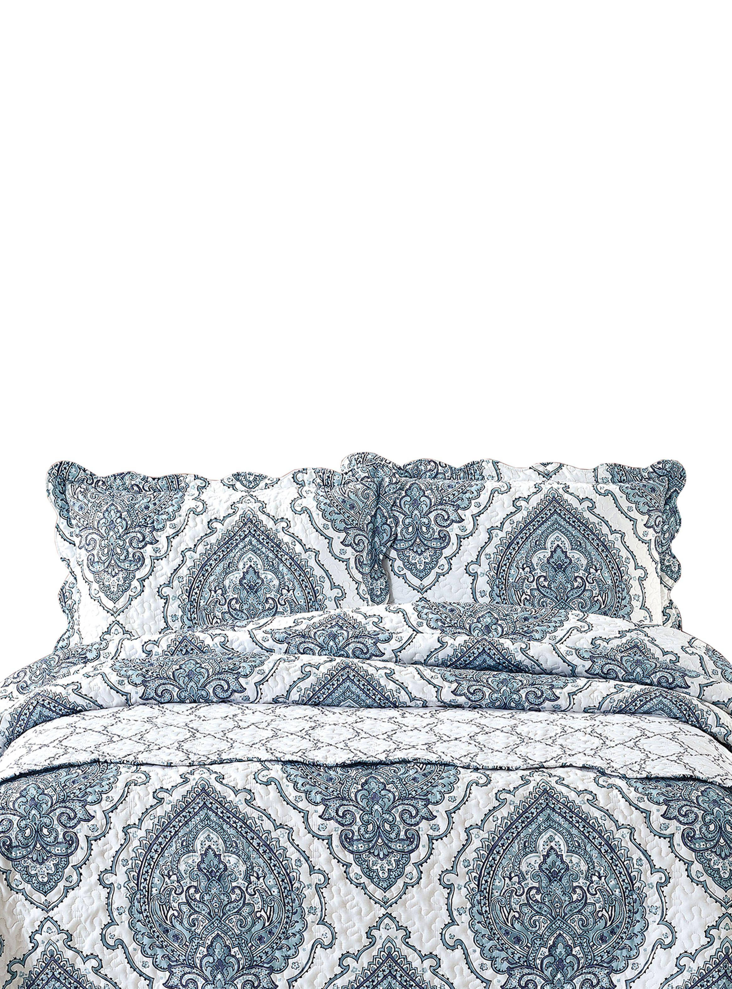 Quilt Mallorca + Piecera King Delhi Azul Kenia-0