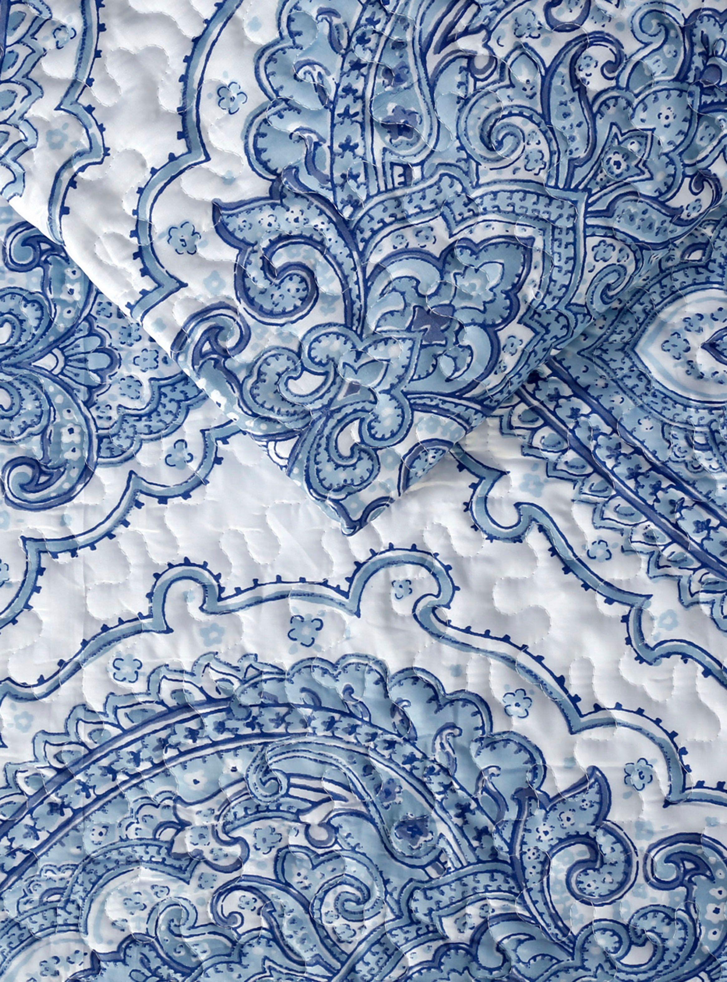 Quilt Mallorca + Piecera King Delhi Azul Kenia-2