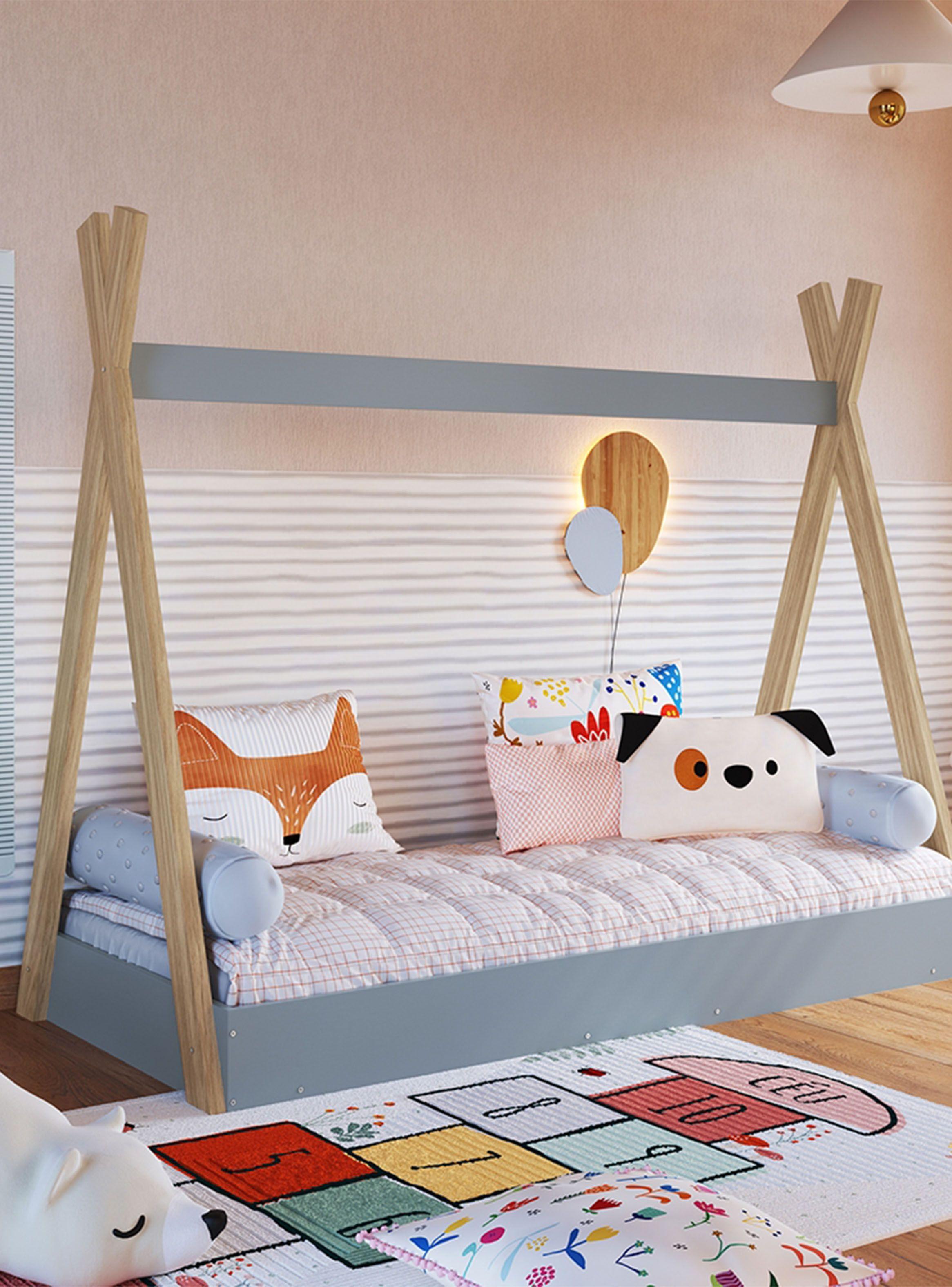 Cama de Transición Infantil Montessori Azul-3