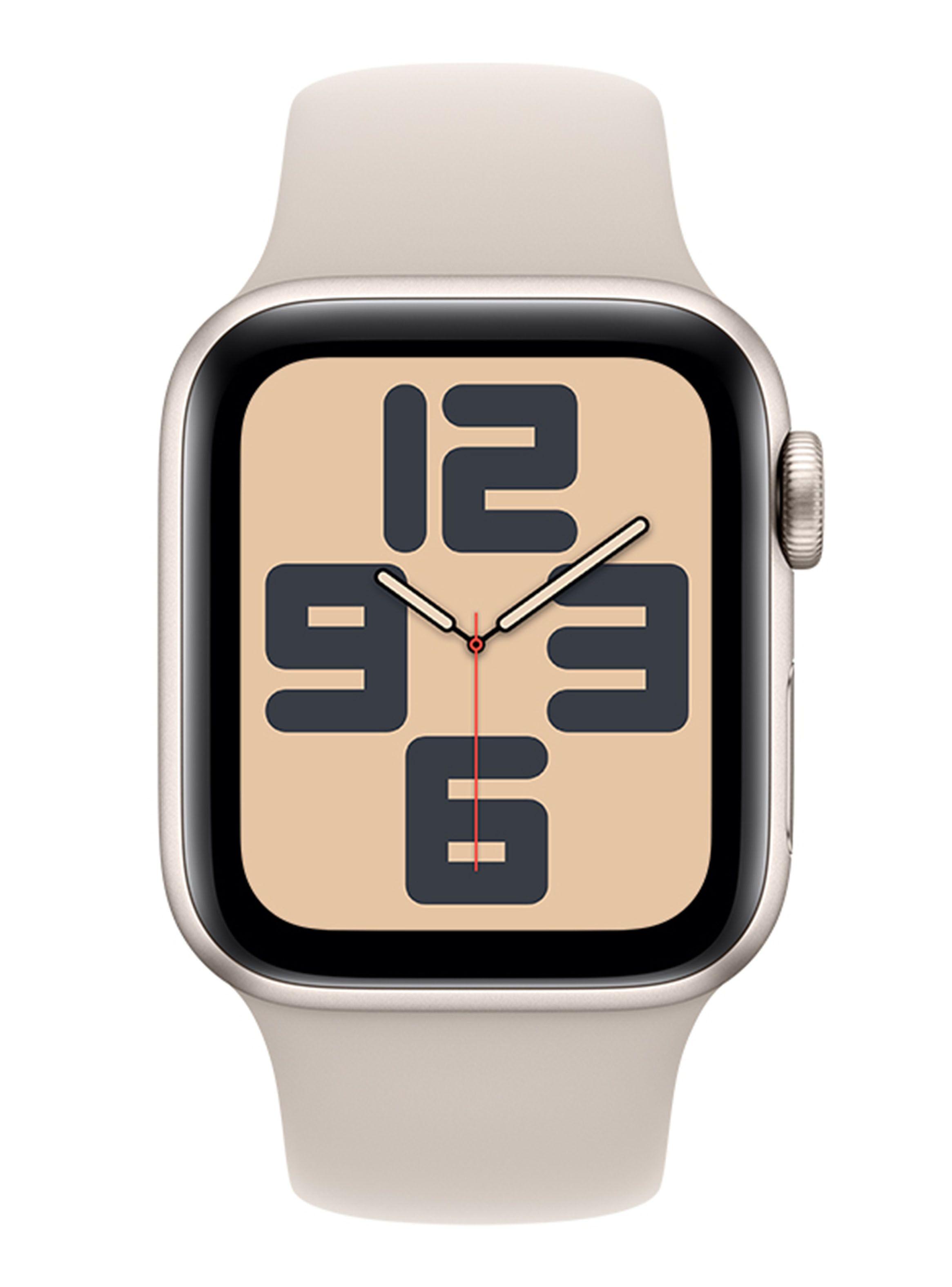 Apple Watch SE GPS 40mm Caja Aluminio y Correa Deportiva Blanco Estelar Talla S/M-1
