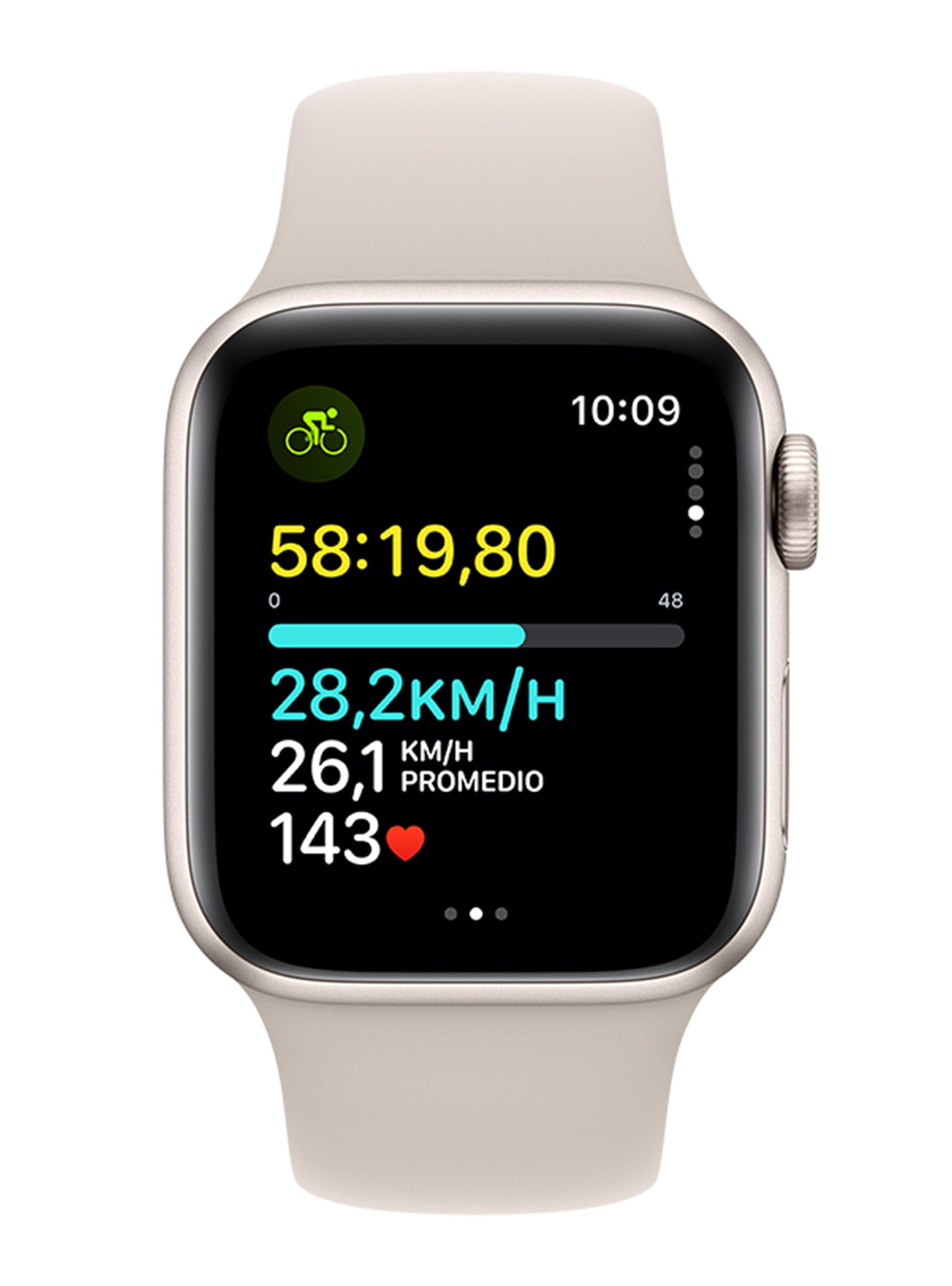 Apple Watch SE GPS 40mm Caja Aluminio y Correa Deportiva Blanco Estelar Talla M/L-5