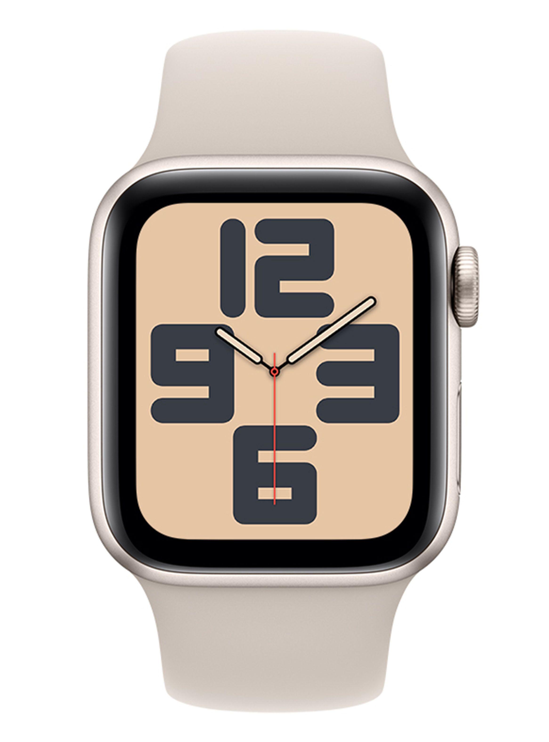Apple Watch SE GPS 40mm Caja Aluminio y Correa Deportiva Blanco Estelar Talla M/L-1