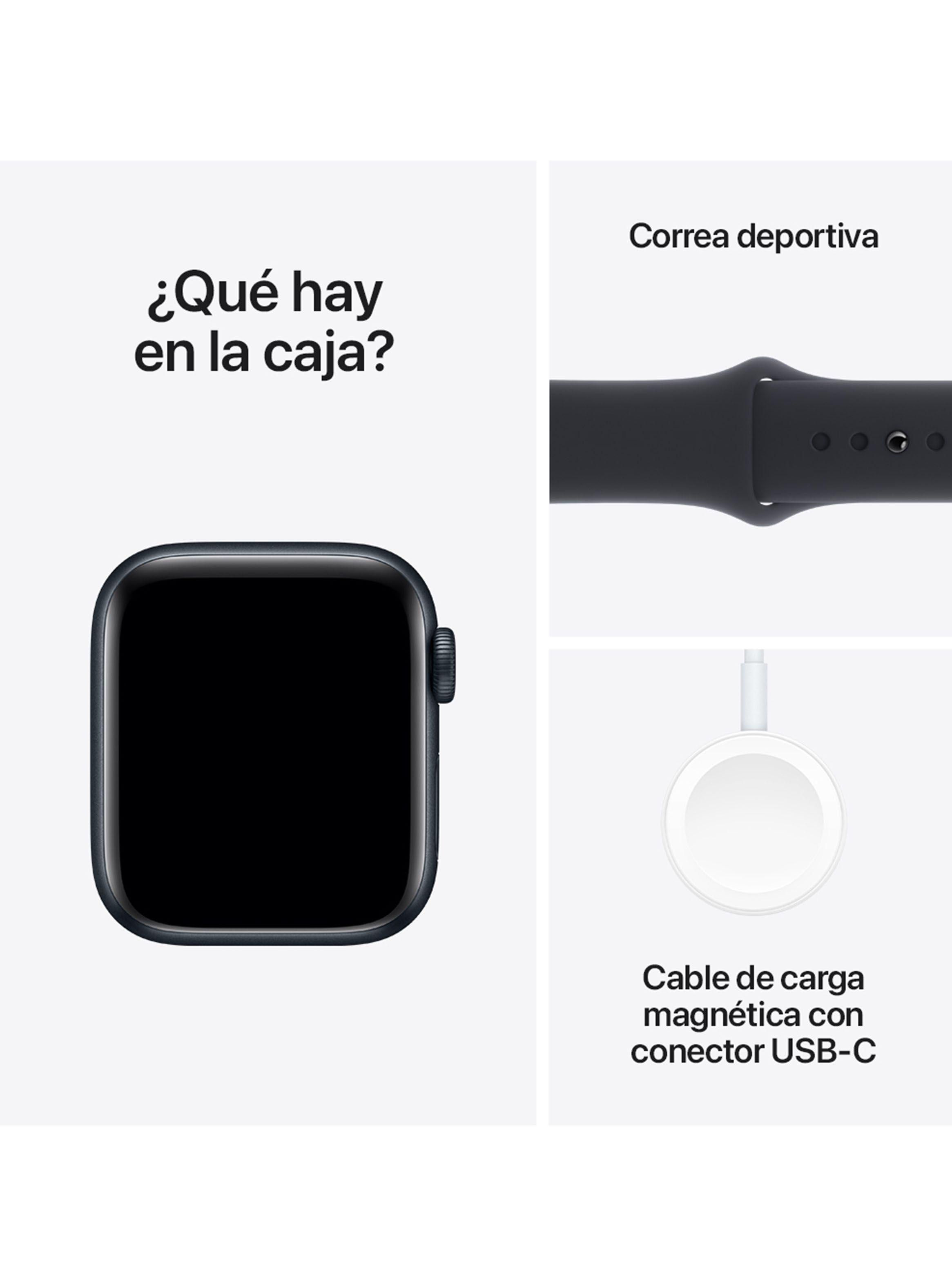 Apple Watch SE GPS 40mm Caja Aluminio y Correa Deportiva Medianoche Talla S/M-7