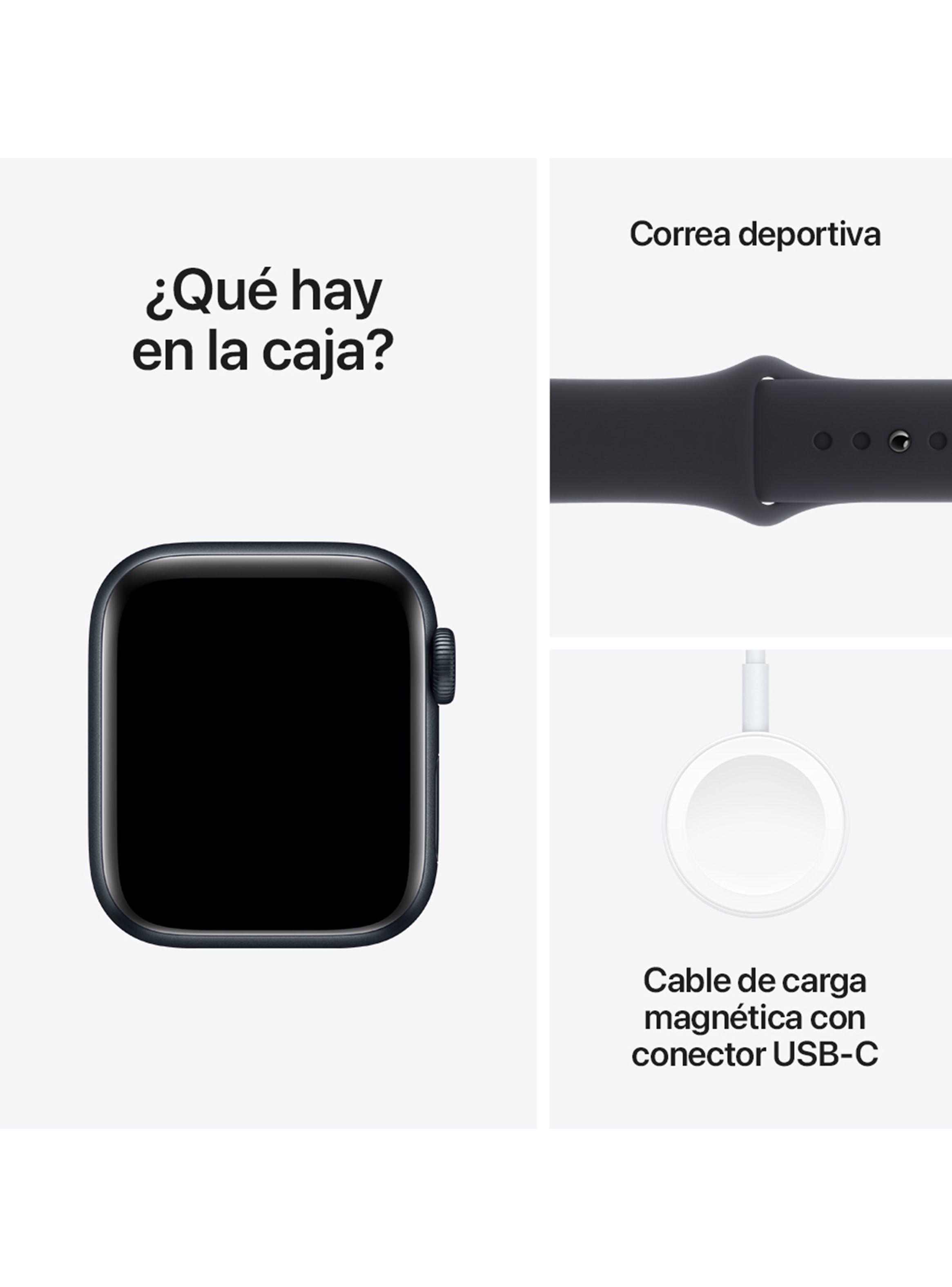 Apple Watch SE GPS 40mm Caja Aluminio y Correa Deportiva Medianoche Talla M/L-7