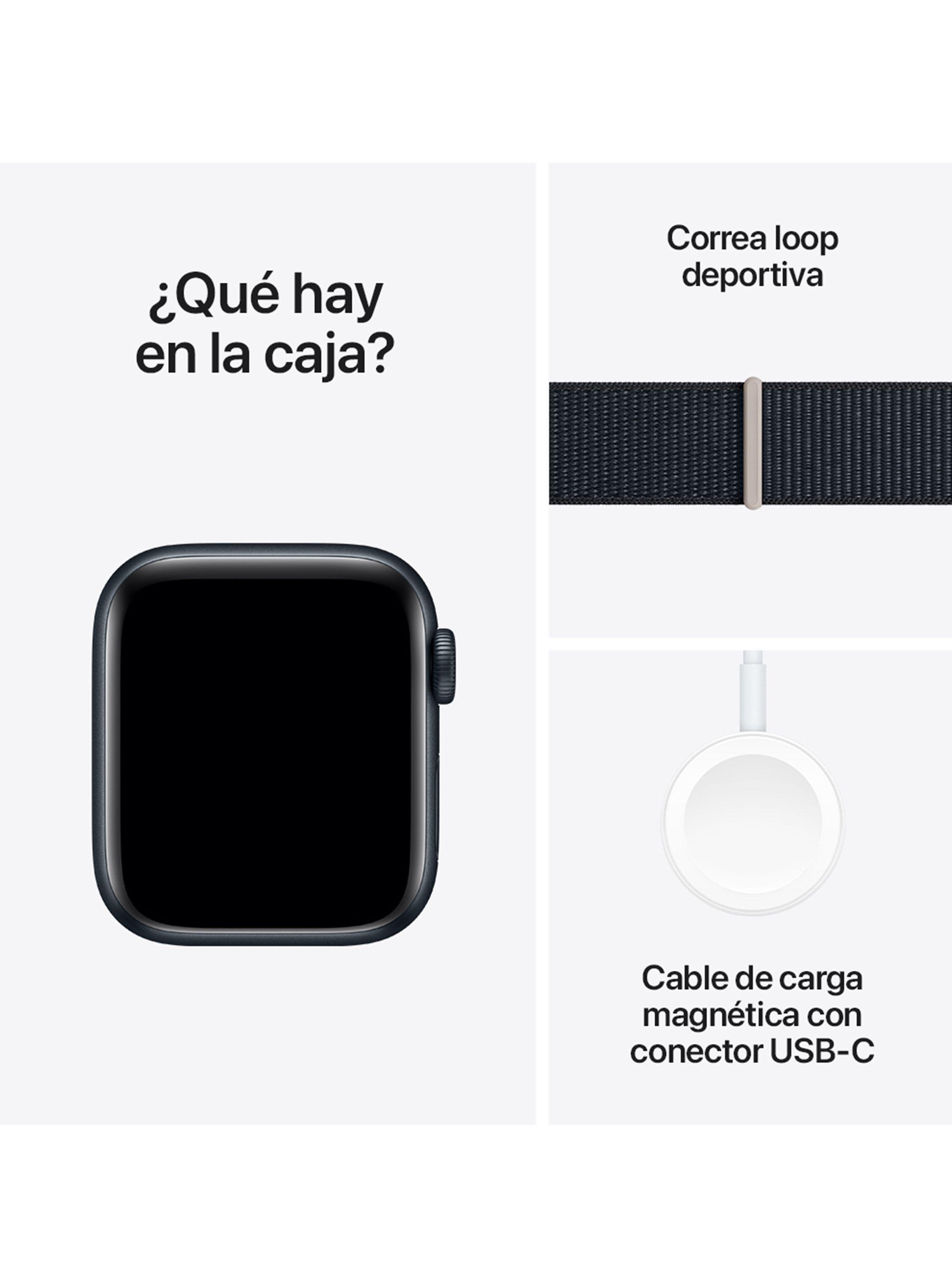 Apple Watch SE GPS 40mm Caja Aluminio y Correa Loop Medianoche-7
