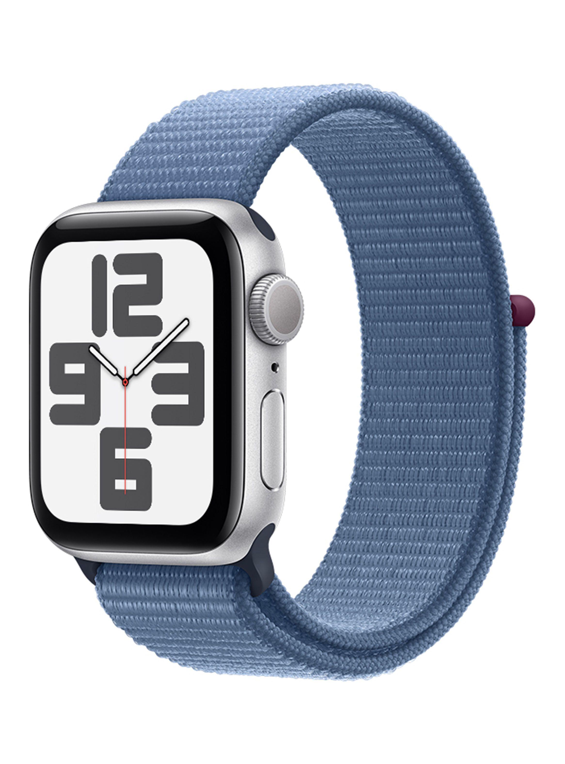 Apple Watch SE GPS 40mm Caja Aluminio Color Plata y Correa Loop Azul-0