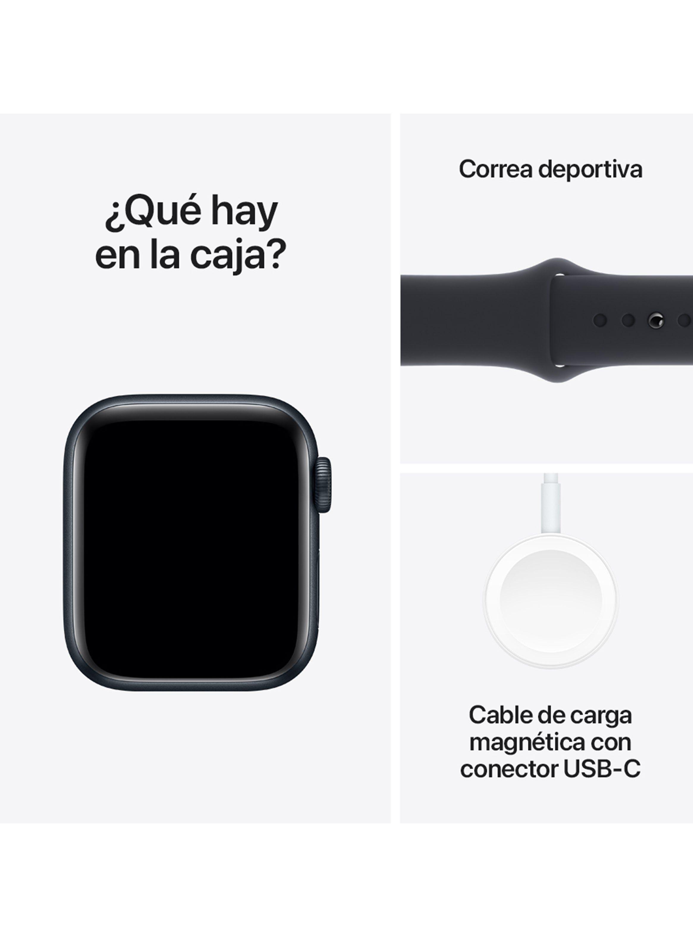 Apple Watch SE GPS 44mm Caja Aluminio y Correa Deportiva Medianoche Talla M/L-7