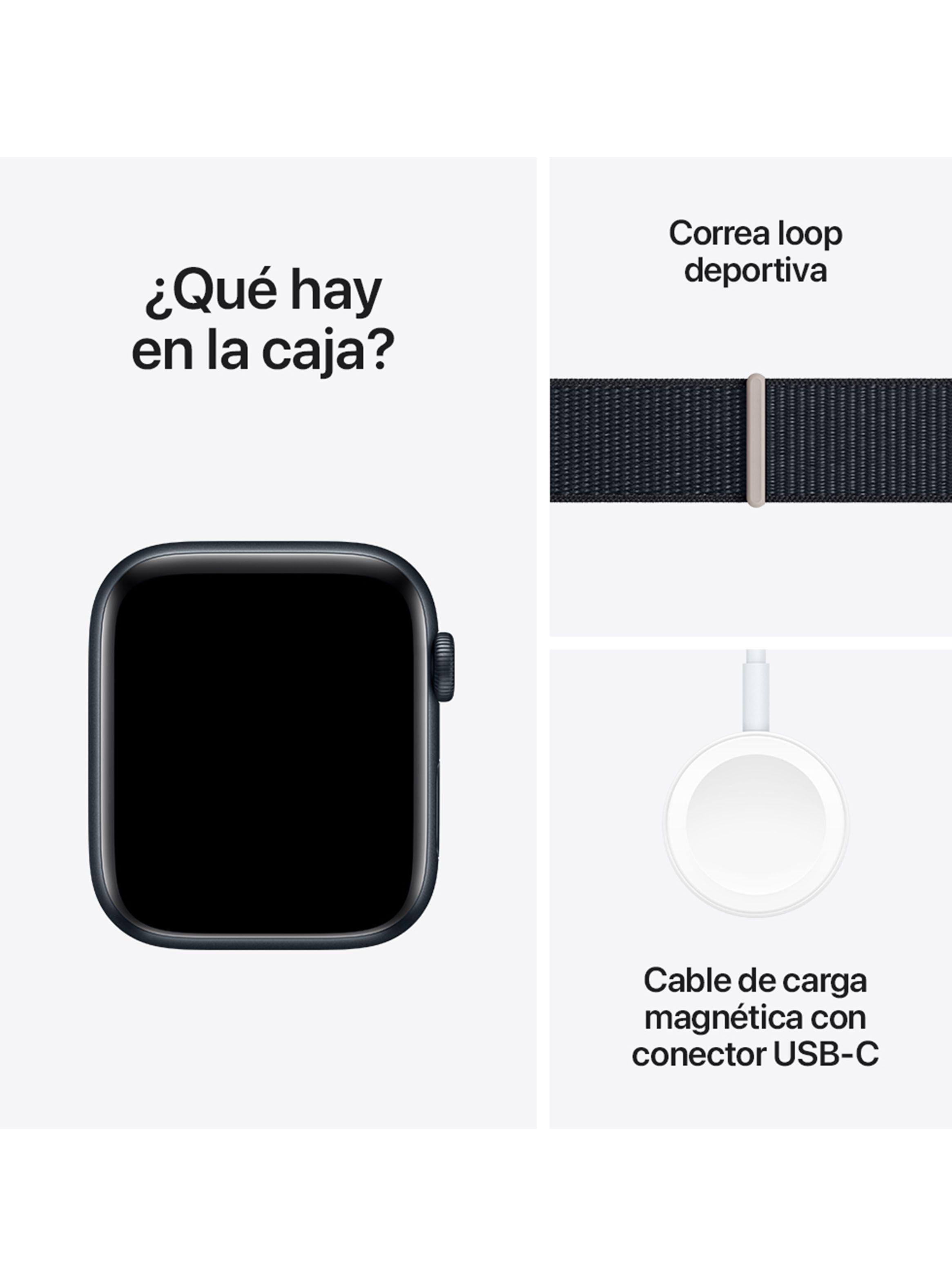 Apple Watch SE GPS 44mm Caja Aluminio y Correa Loop Medianoche-7