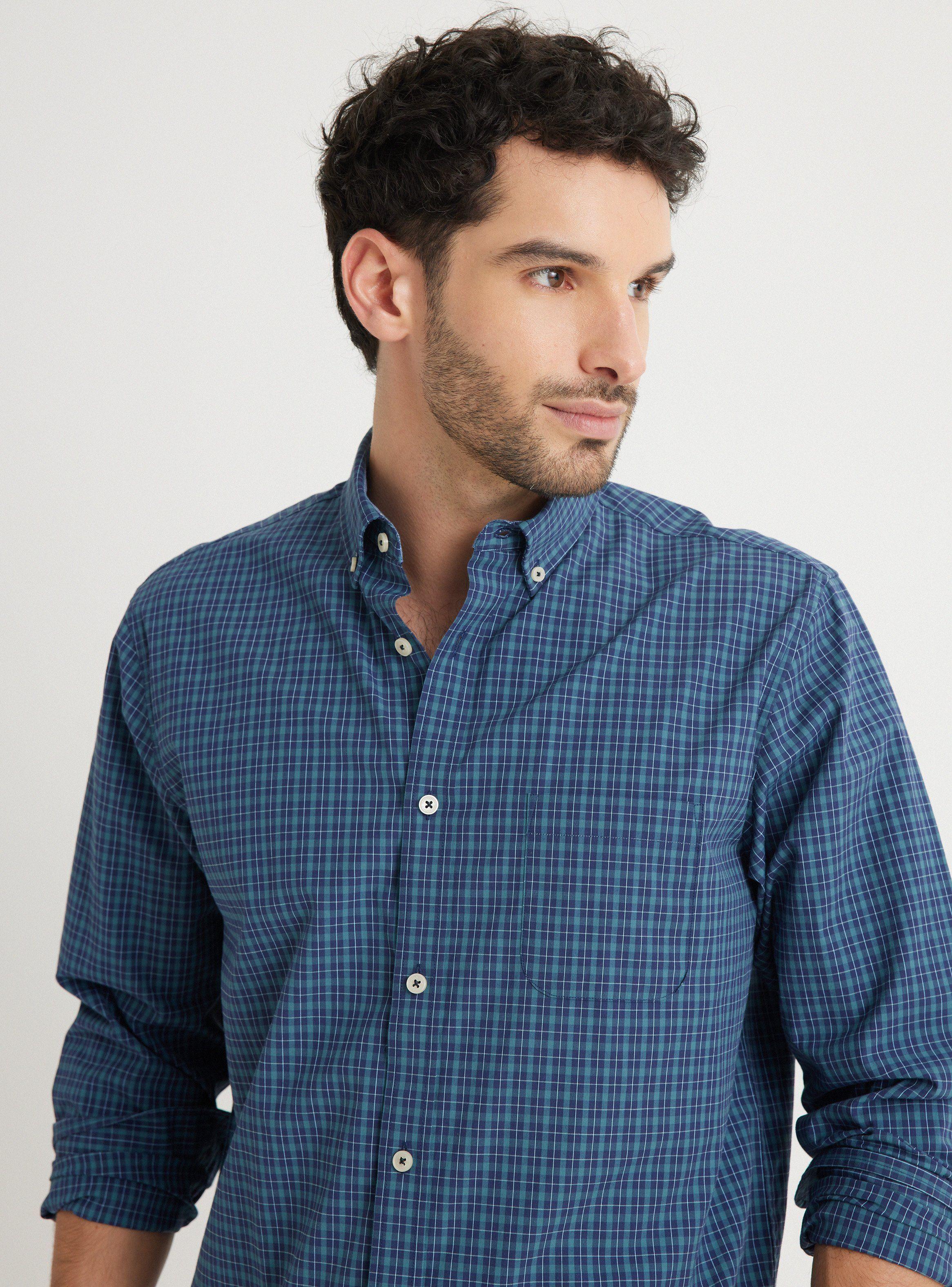 Camisa de Vestir Poplin Cuadros Regular Fit-2