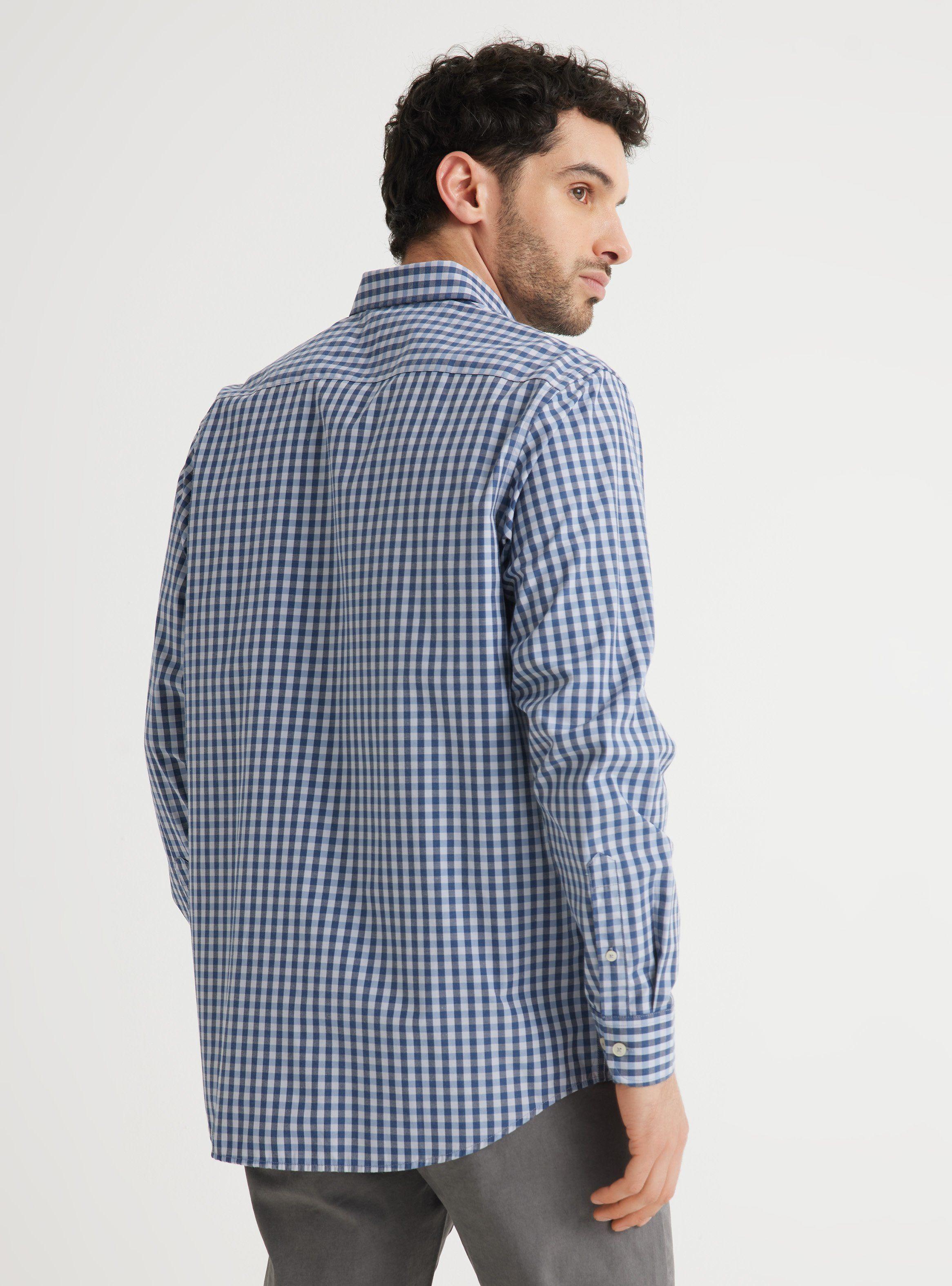 Camisa de Vestir Cuadros Poplin Regular Fit-1