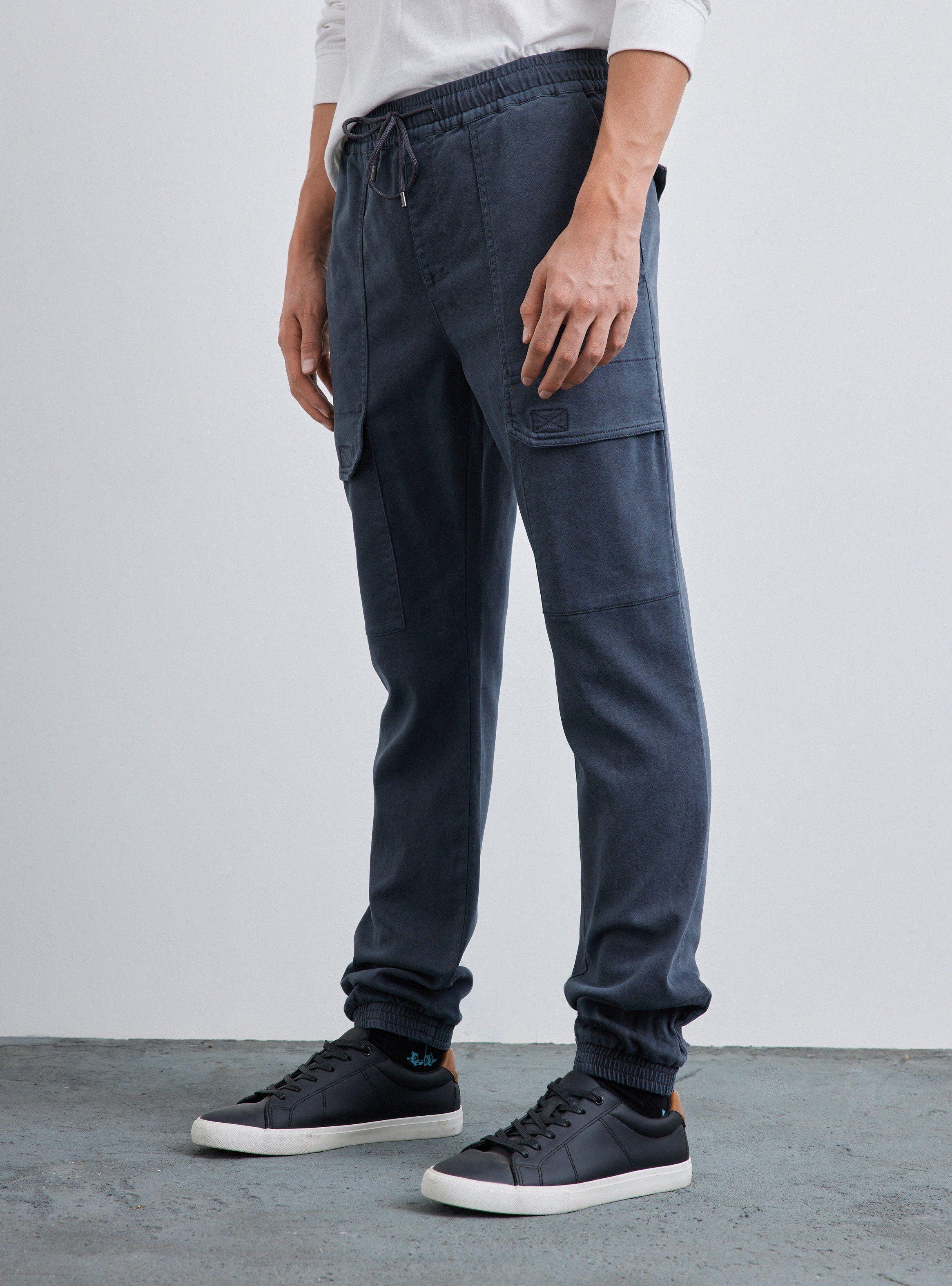 Pantalón Knitted Denim Utilitario-0