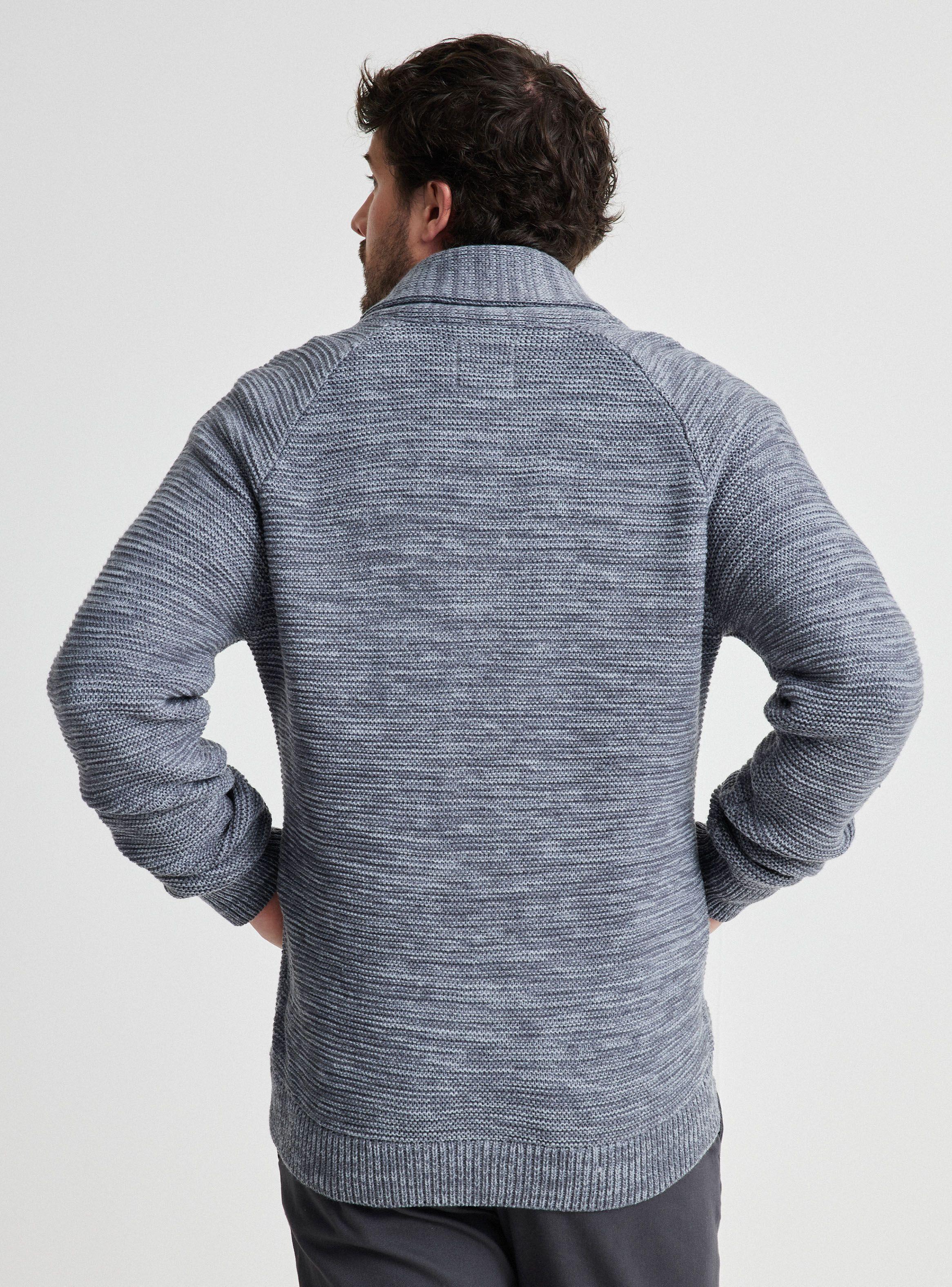 Sweater Cardigan Botones Doble Cuello-1